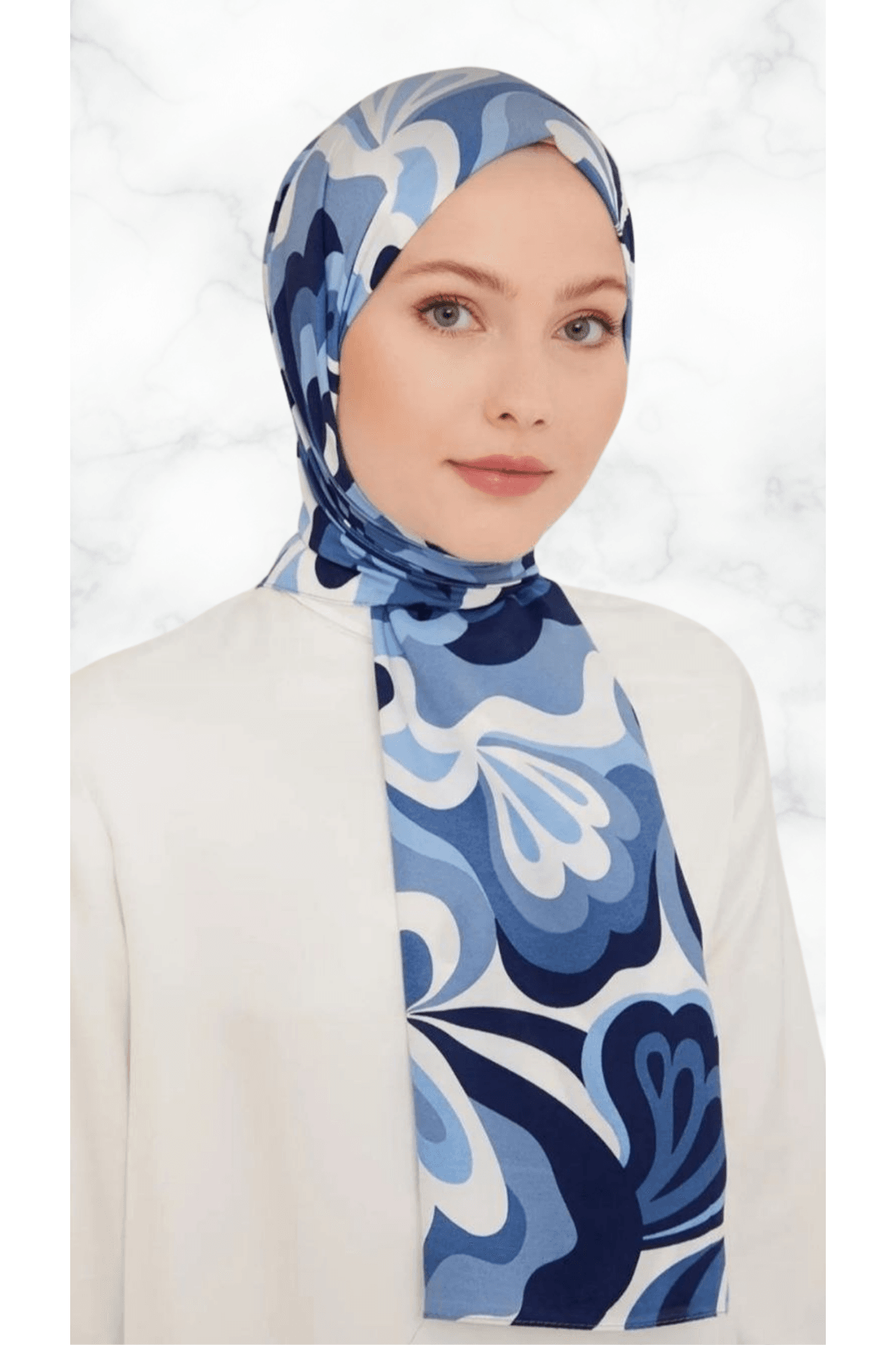 Lacivert Defne Şal