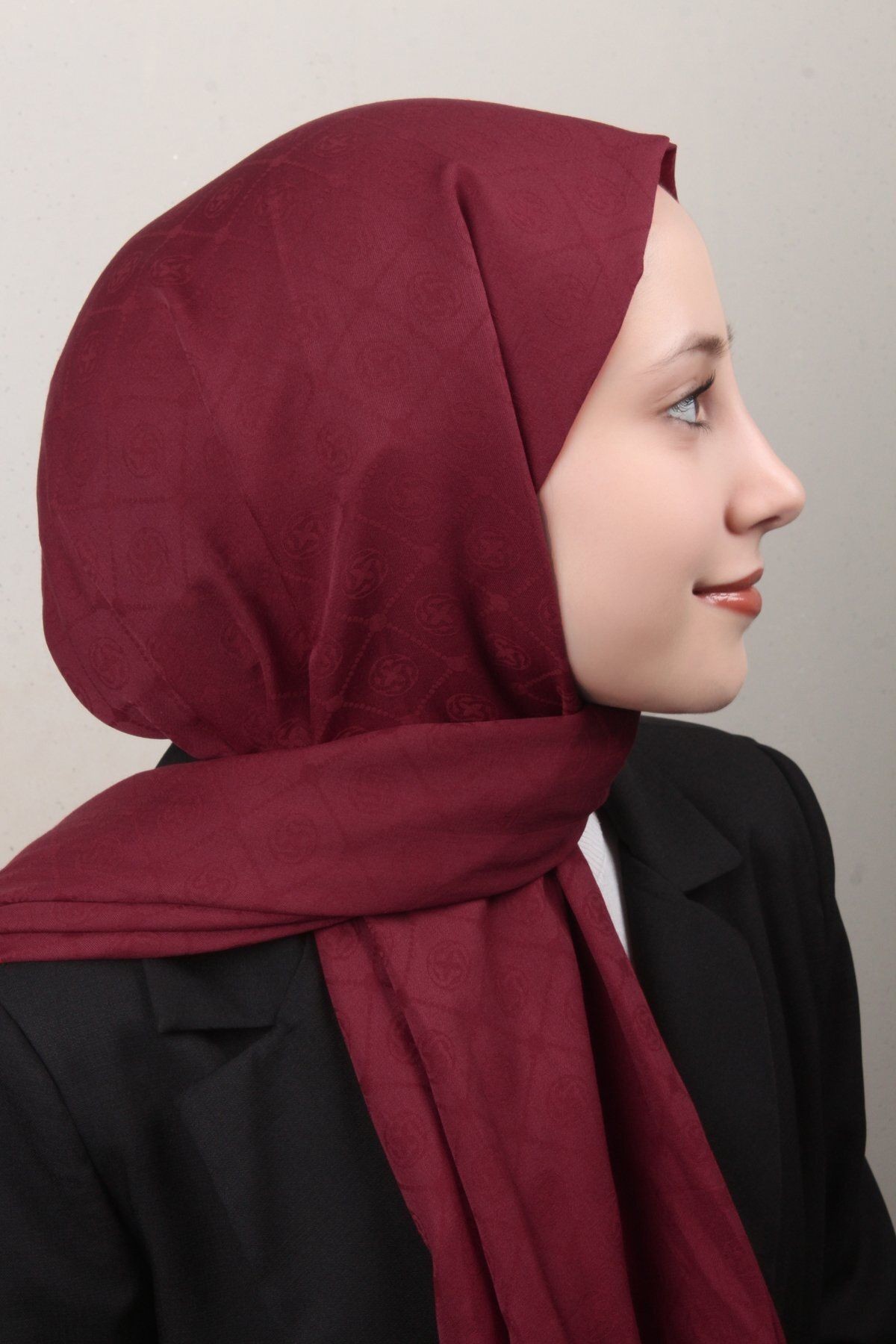 Bordo Cotton Pamuk Şal 941