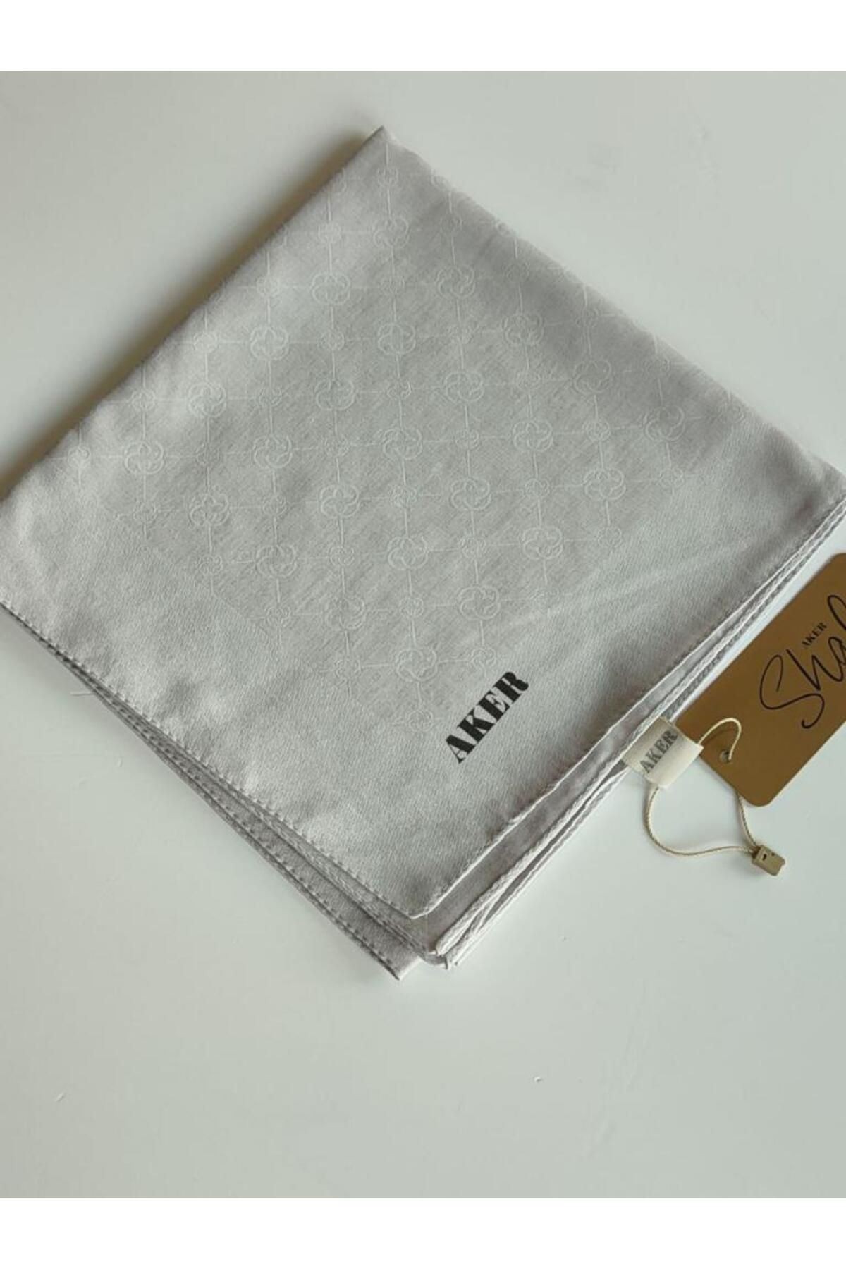 Açık Lila Elegance Monogram Eşarp