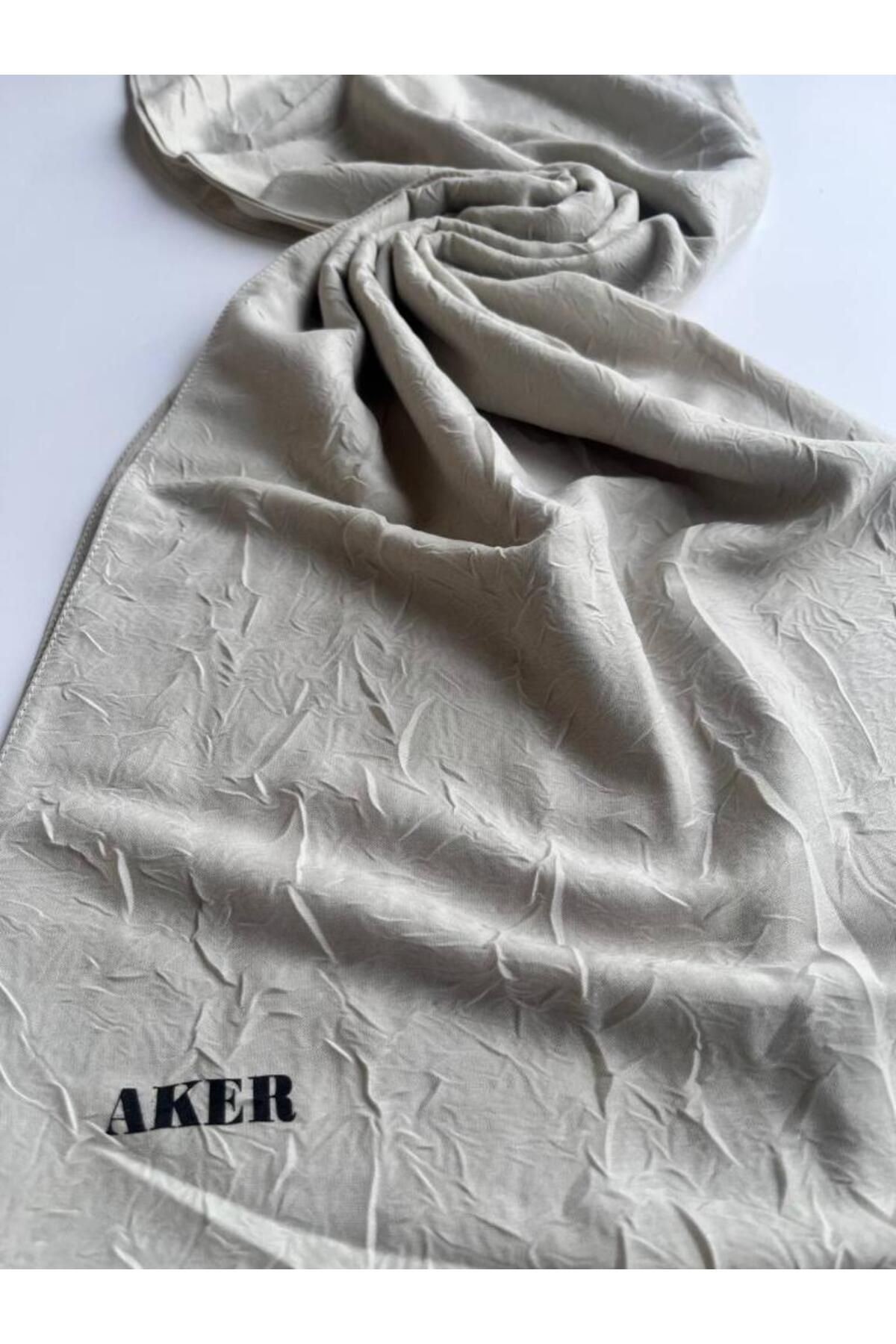 Gri/ Gümüş Aker Kraş Şal