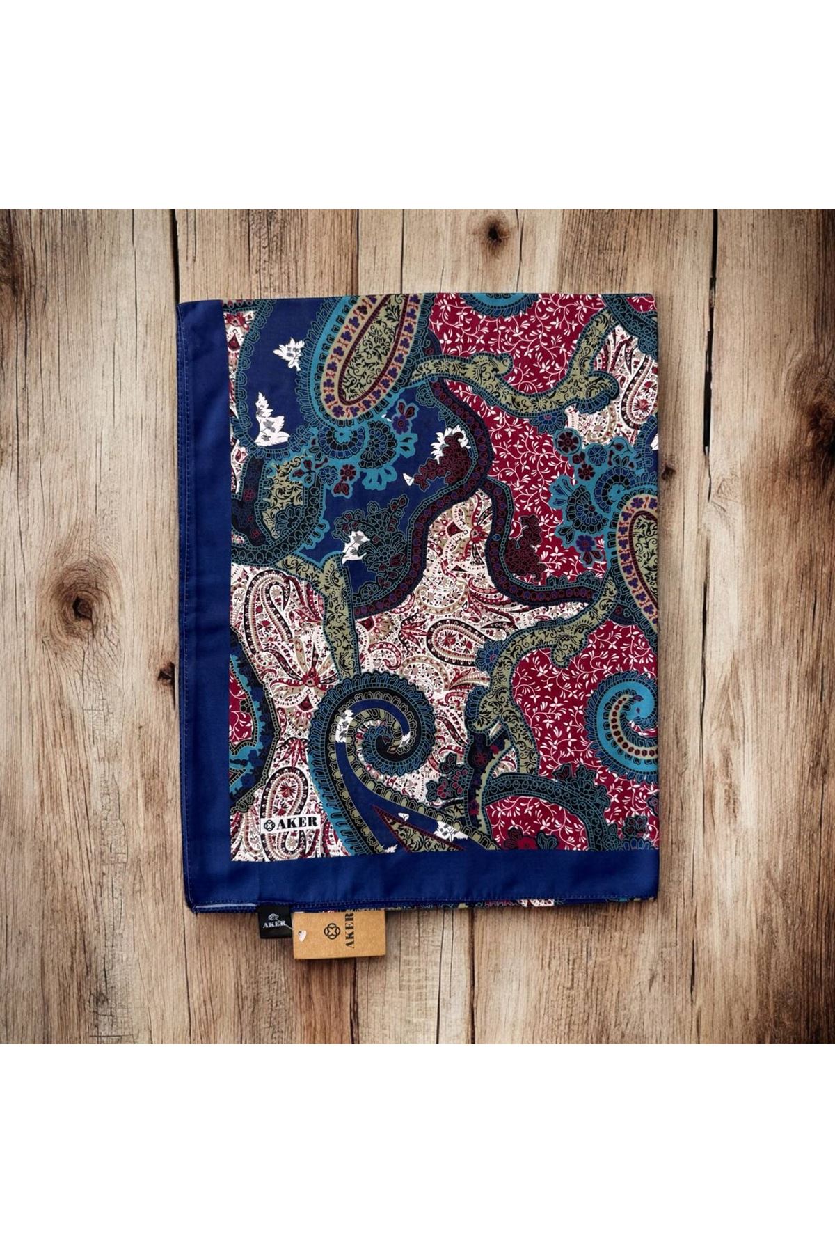 Lacivert Aker Soft Touch Şal 011