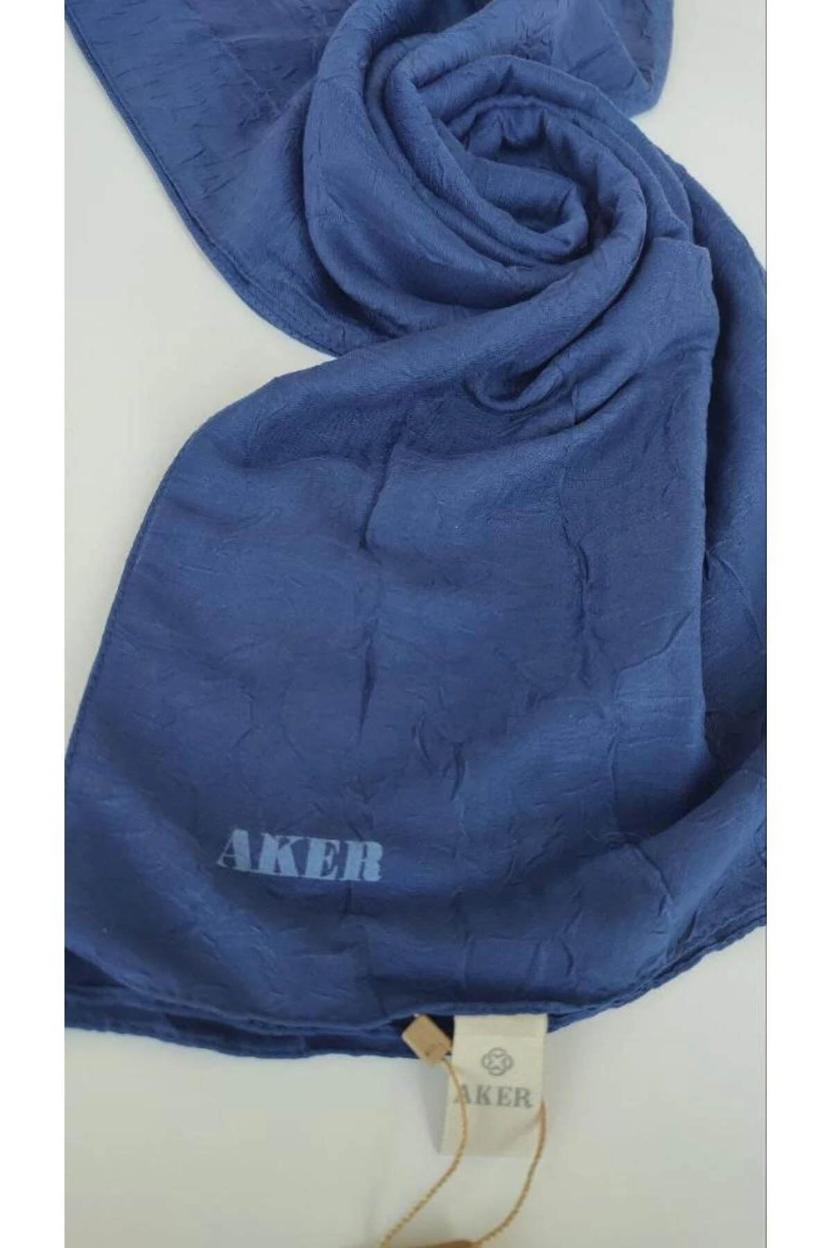 Lacivert Aker  Kraş Şal