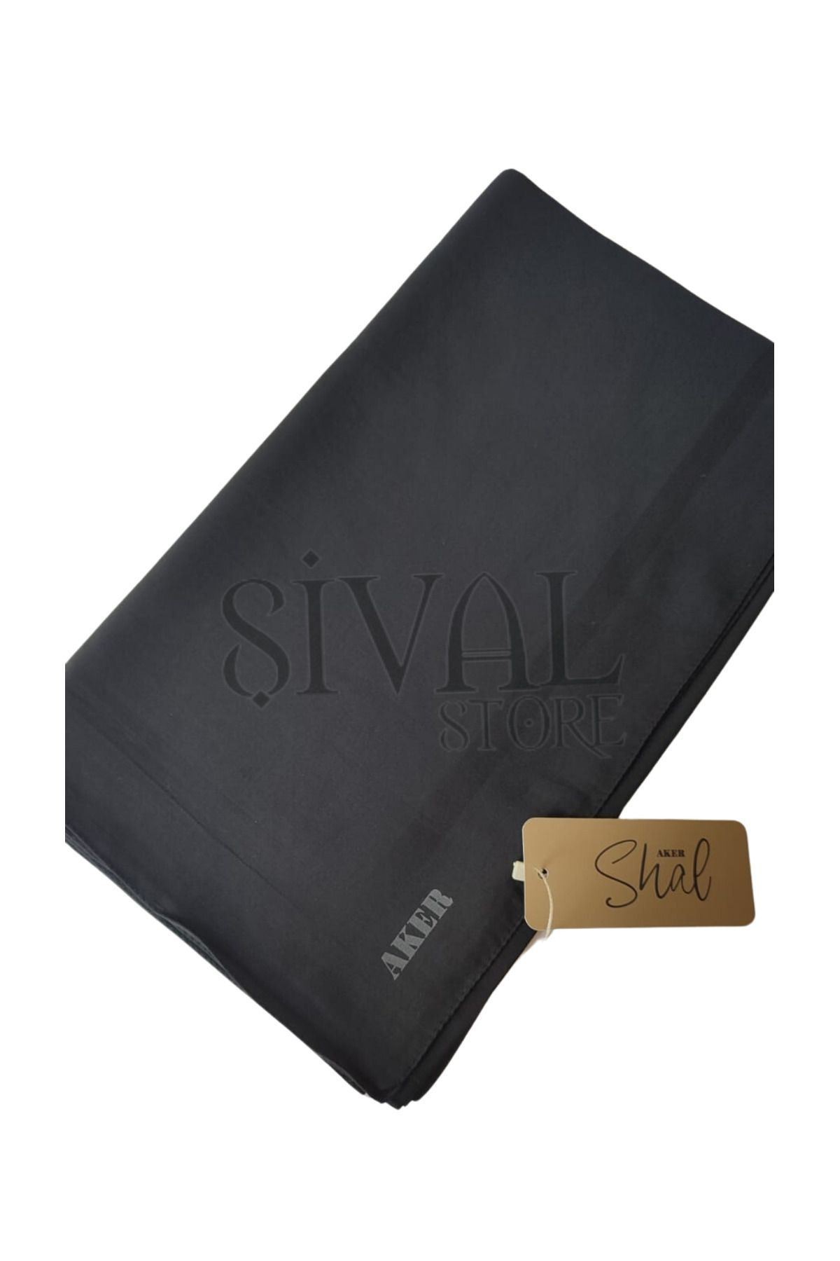 Siyah Düz Koton Şal 911