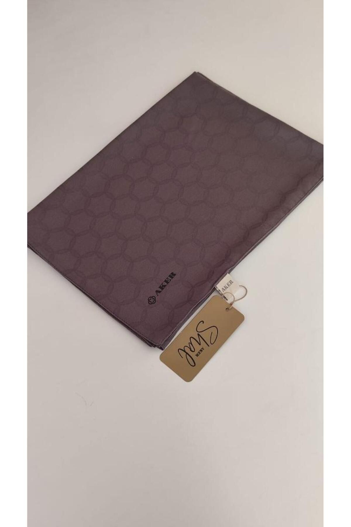 Füme Petek Desen Monogram Şal