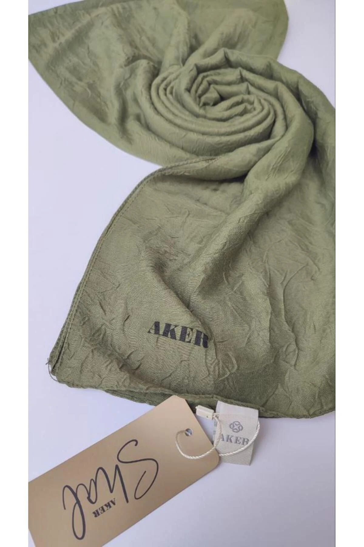 Haki Bambu Kraş Şal