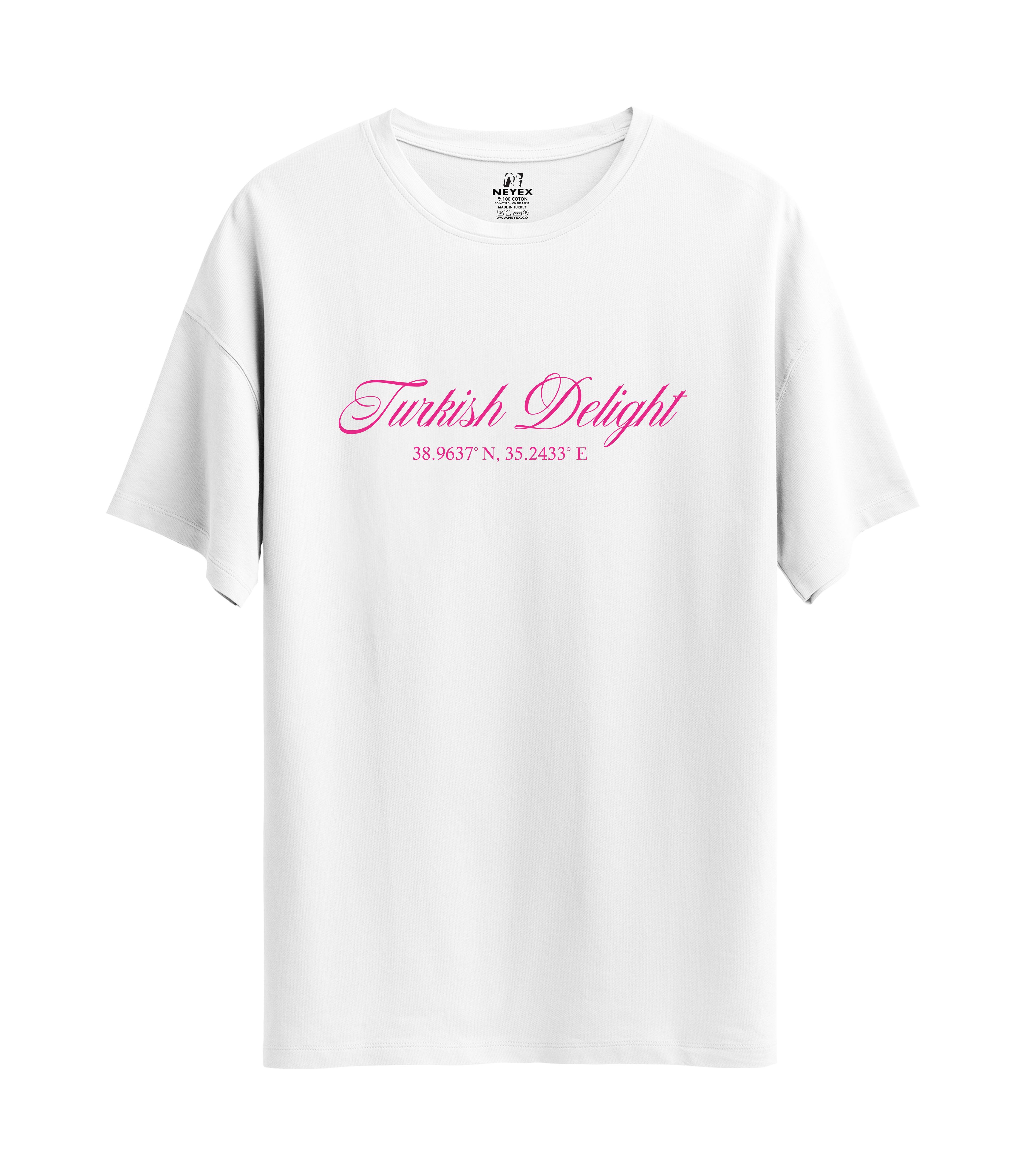 Delight Baskılı - Unisex Oversize T-Shirt