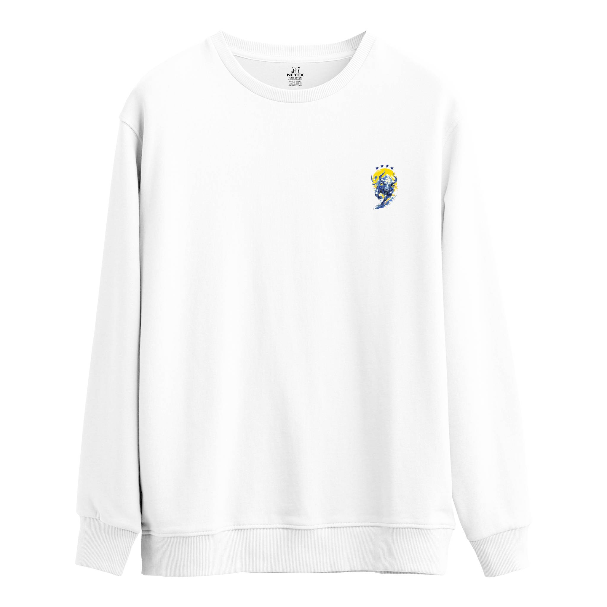 Sarı Lacivert - Regular Sweatshirt