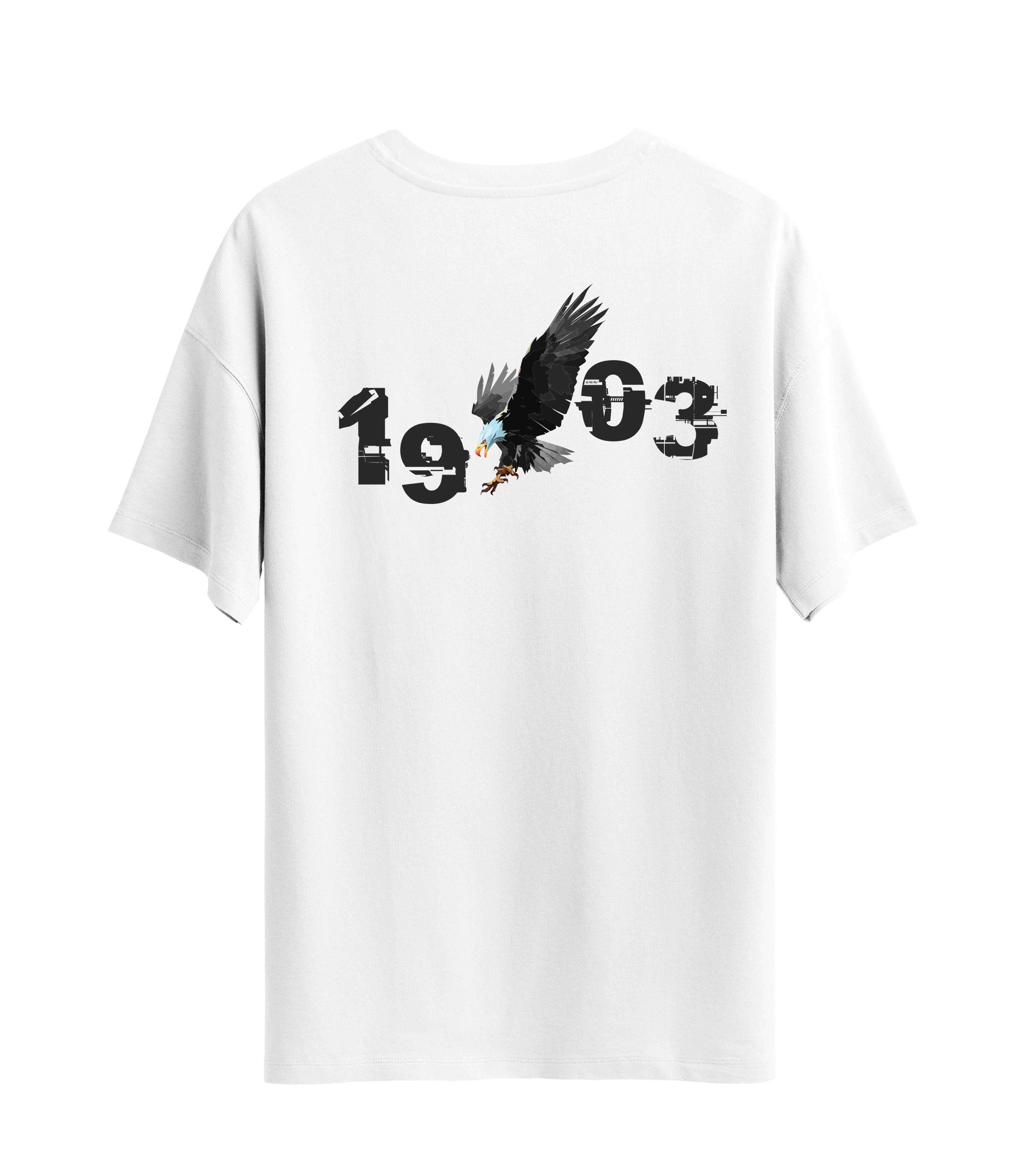 Kartal 1903 Sırt Baskılı - Unisex Oversize T-Shirt