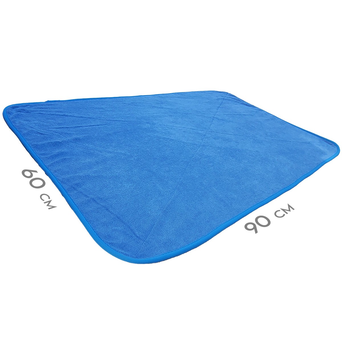 AQUADRY Double Sided Car Drying Towel 60x90cm 1100GSM – Blue