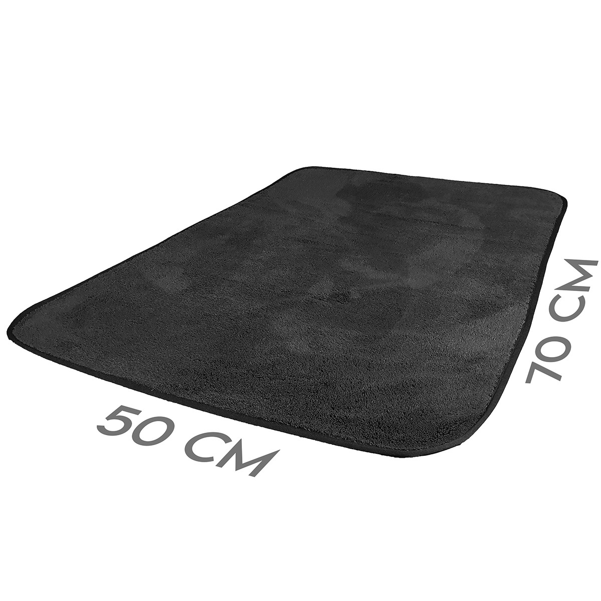 KARA Microfiber Car Drying Towel 50x70cm 500GSM – Black