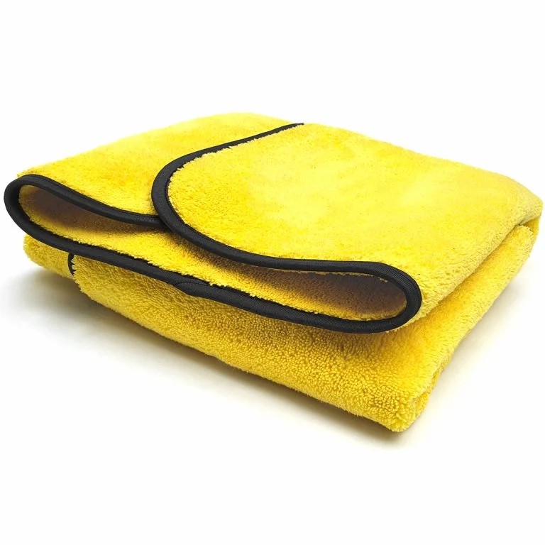 BARITE Double Layer Microfiber Car Drying Towel 45×65 cm 800 GSM – Yellow