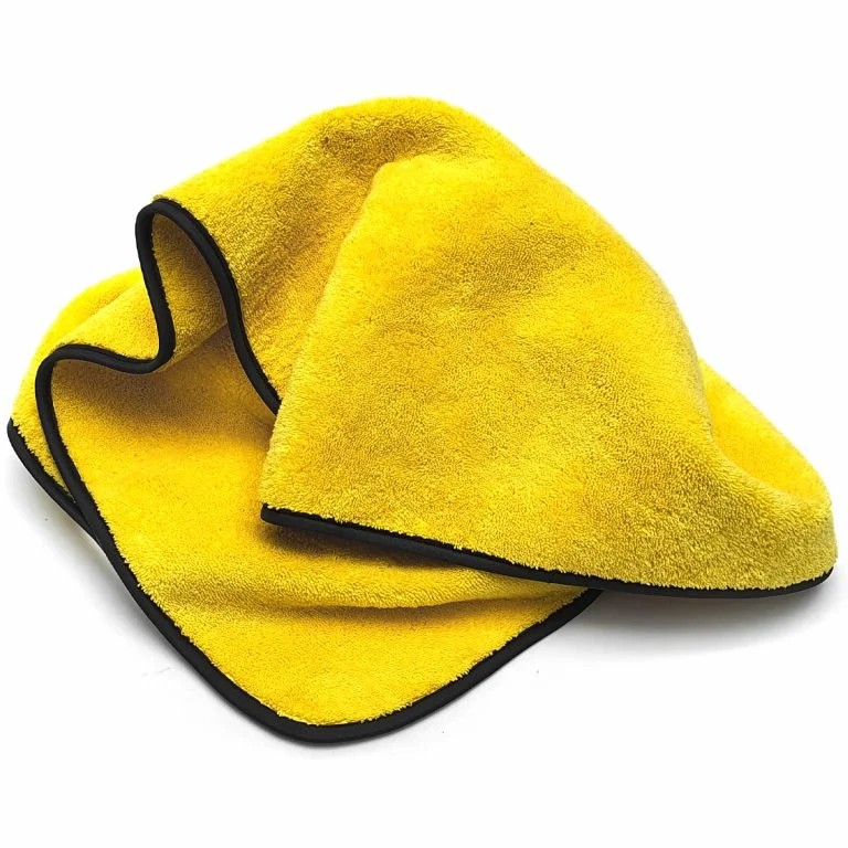 BARITE Double Layer Microfiber Car Drying Towel 45×65 cm 800 GSM – Yellow