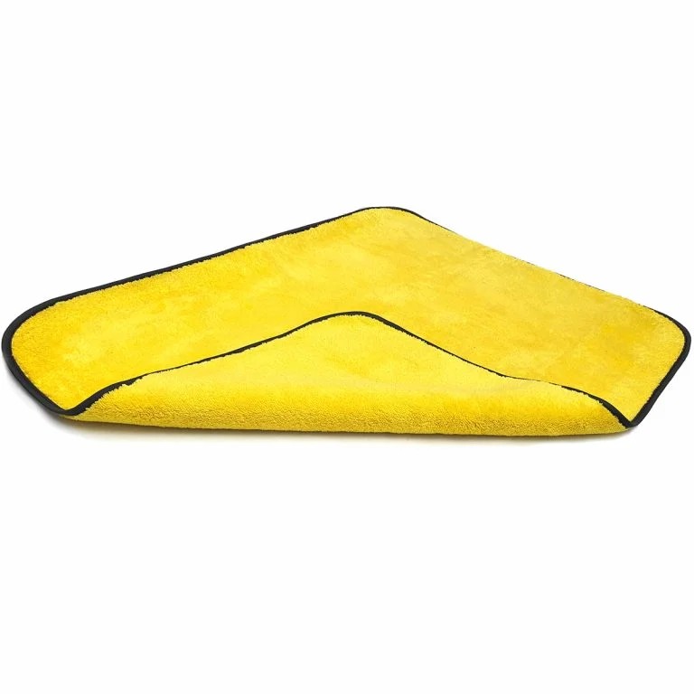 BARITE Double Layer Microfiber Car Drying Towel 45×65 cm 800 GSM – Yellow