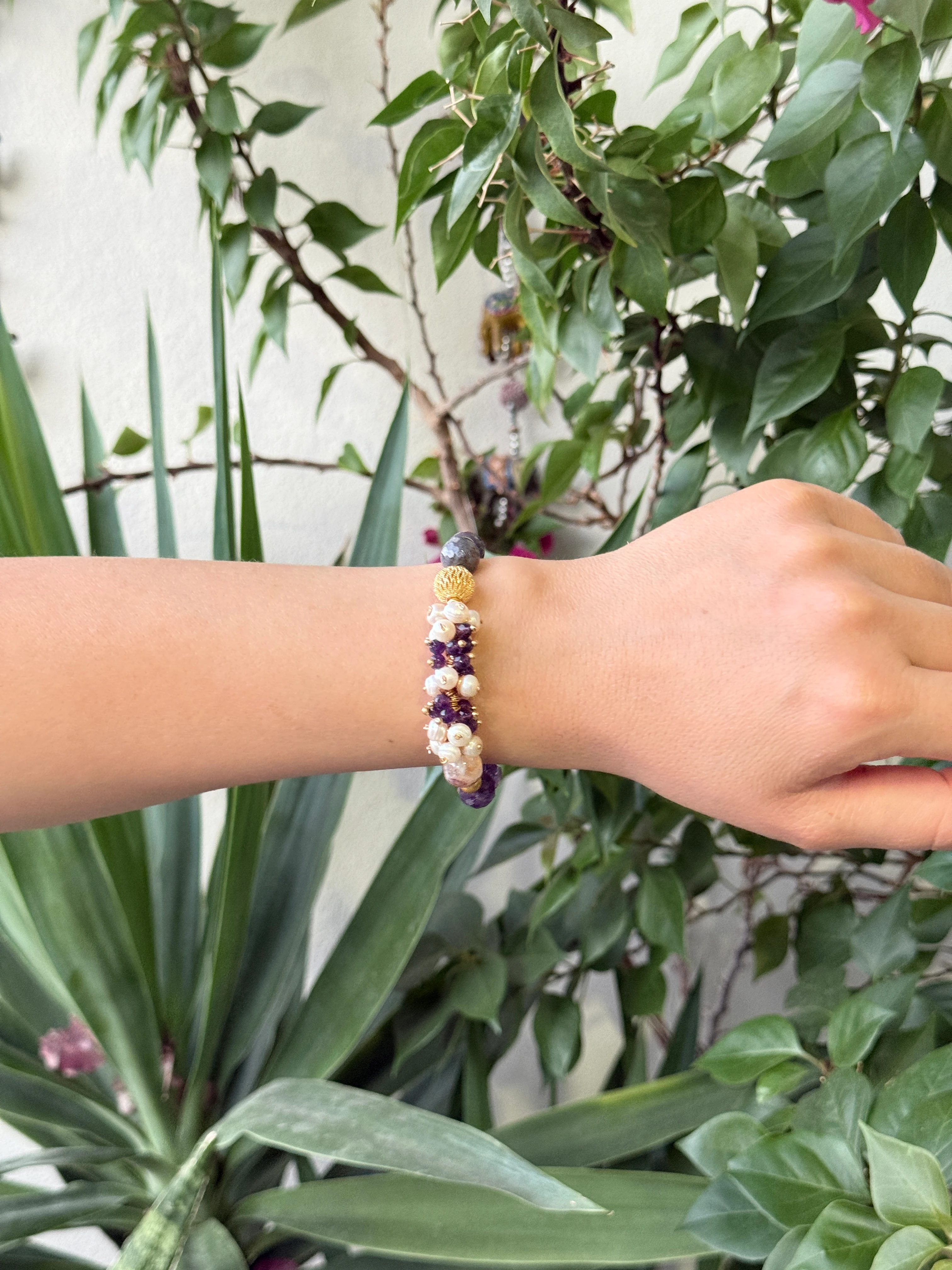 Doğal Taşlı El Yapımı "New York" Bileklik