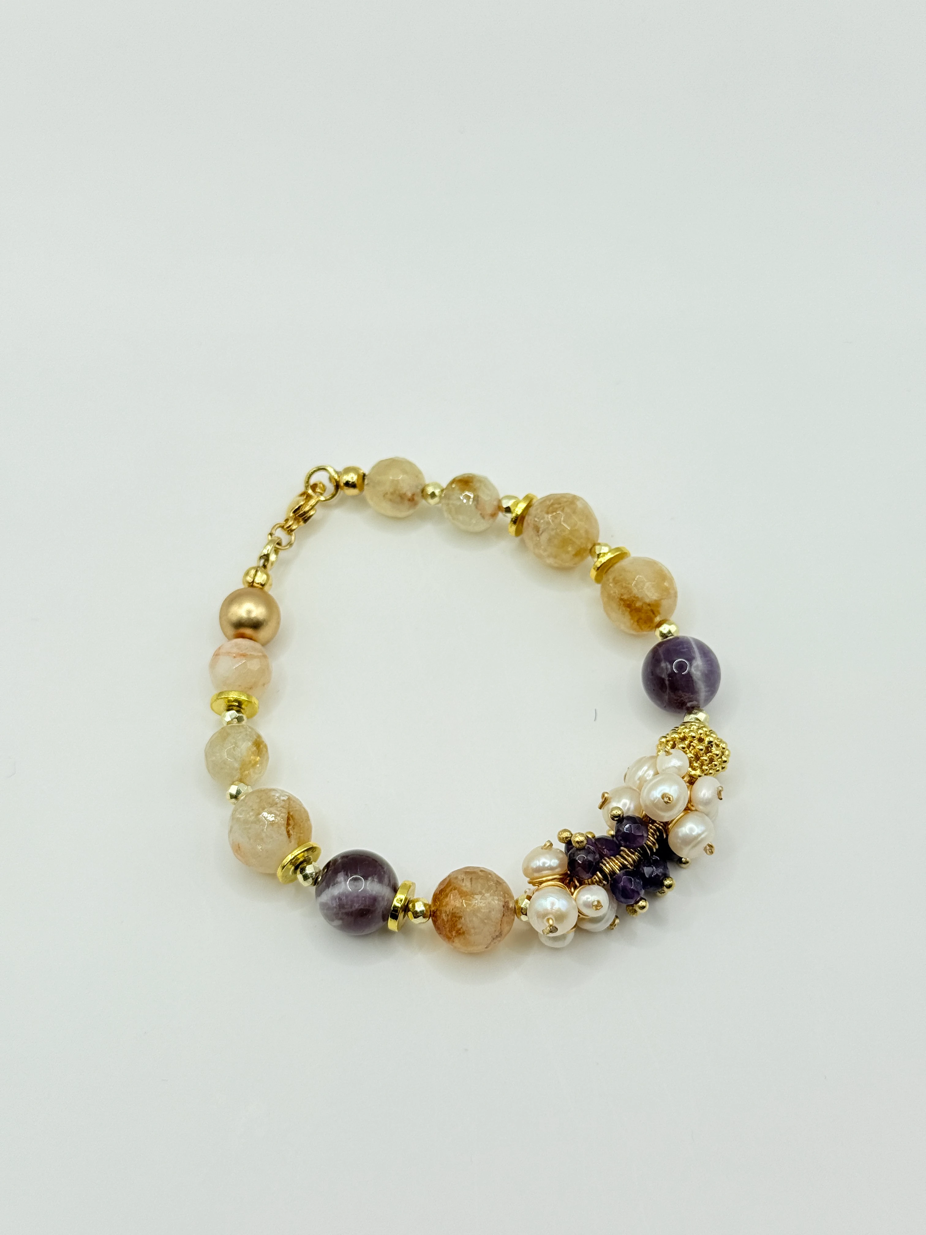 Doğal Taşlı El Yapımı "Ely" Bileklik