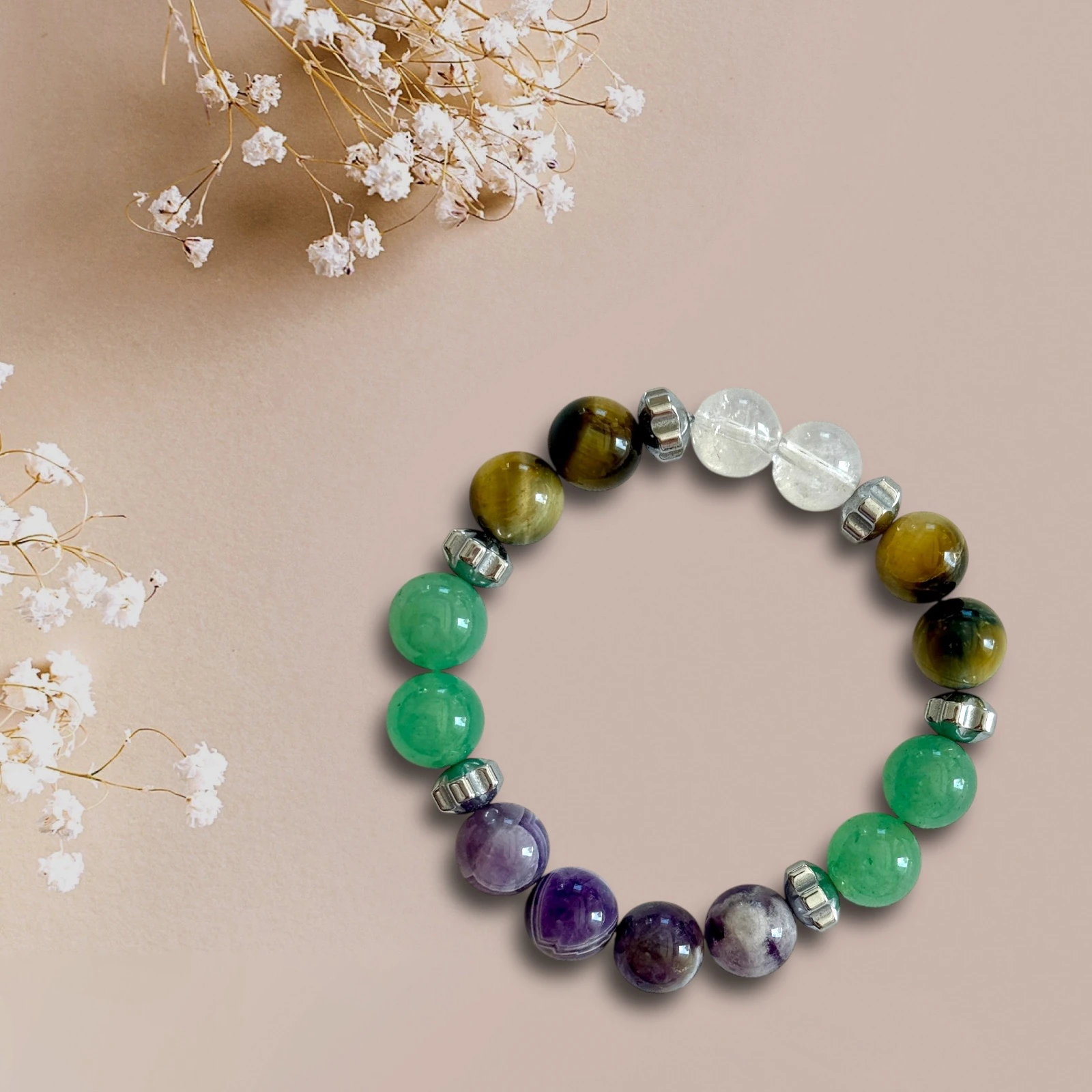 Doğal Taşlı El Yapımı "Akrep Burcu" Bileklik