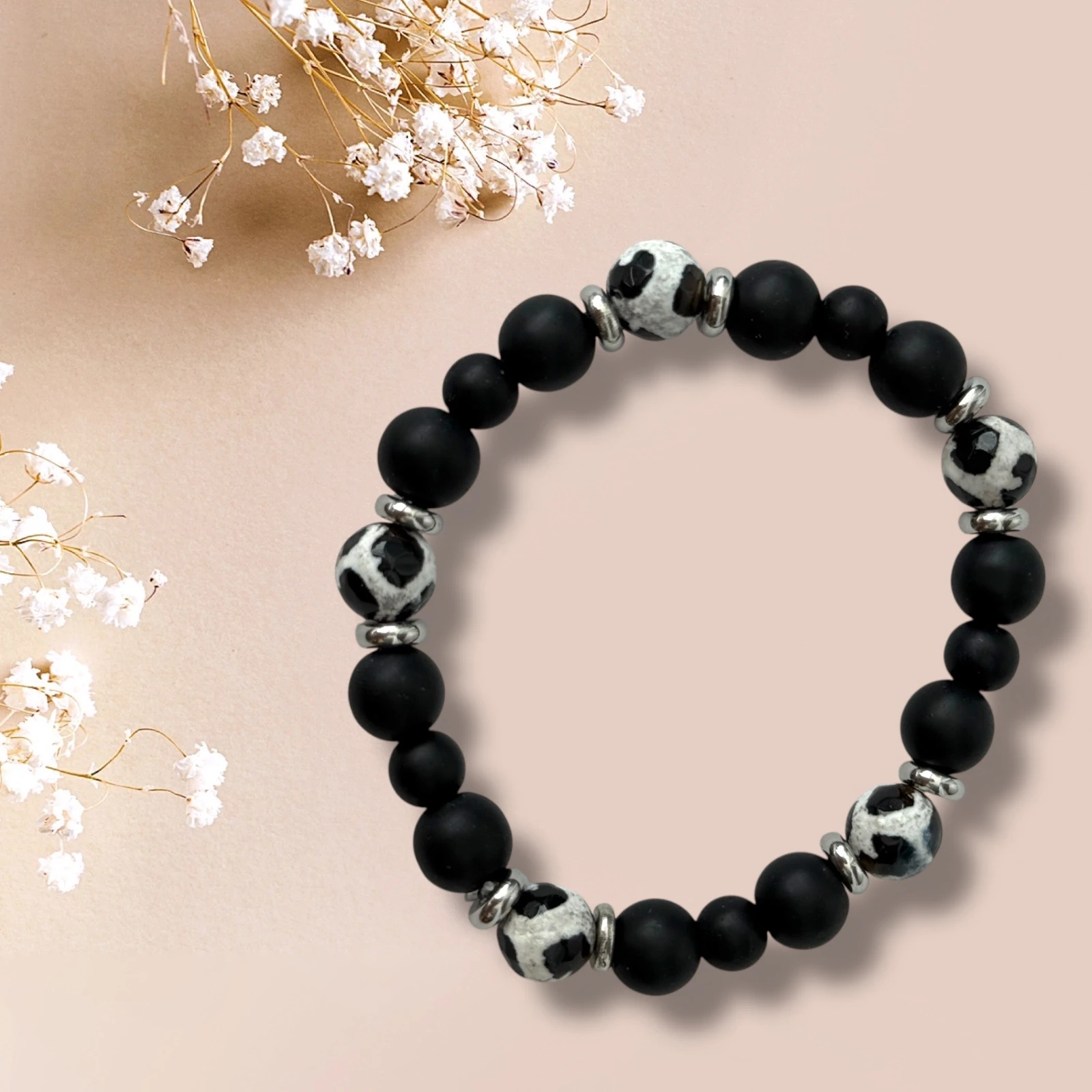 Doğal Taşlı El Yapımı "Frankfurt" Bileklik