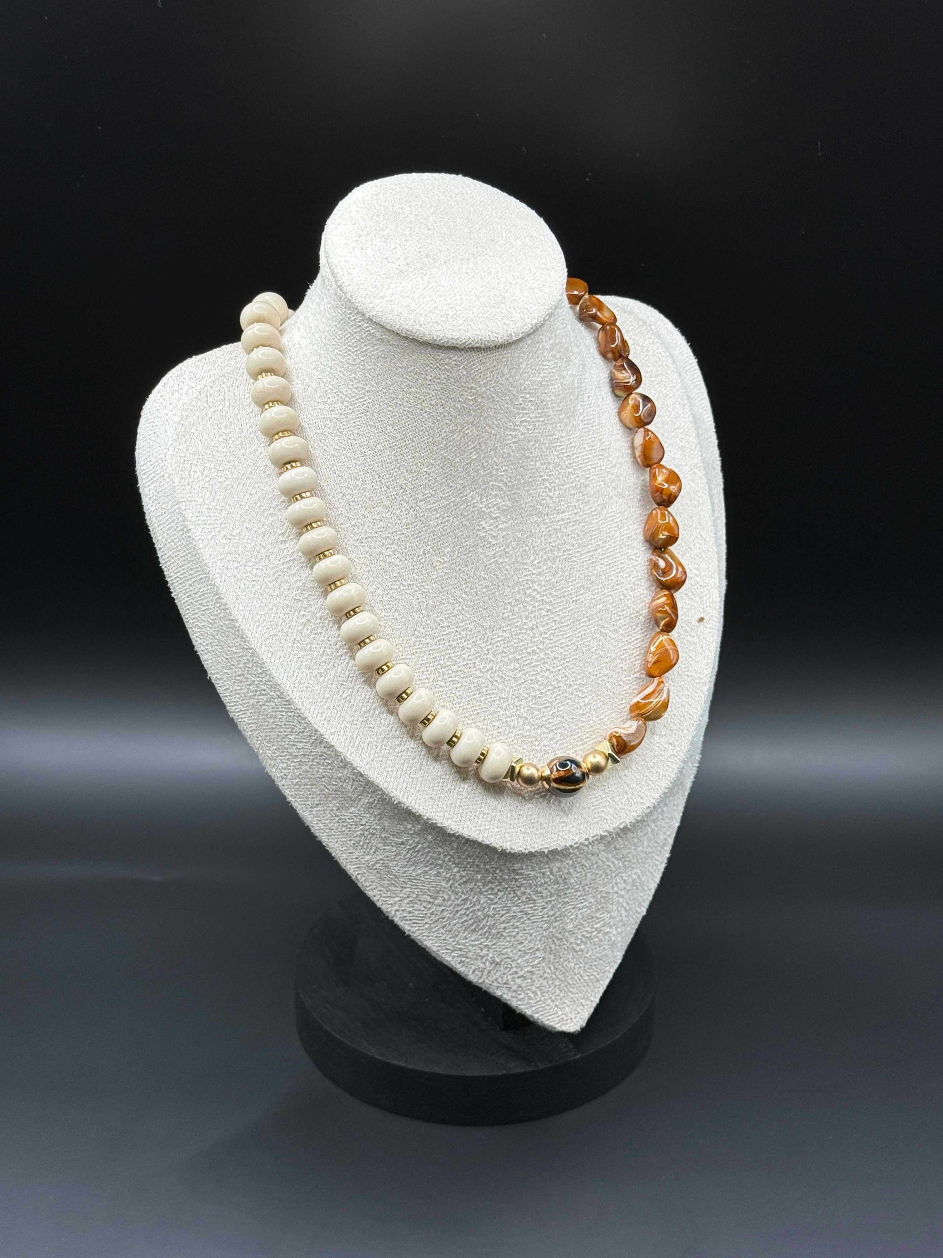 Doğal Taşlı El Yapımı “Bengui” Kolye