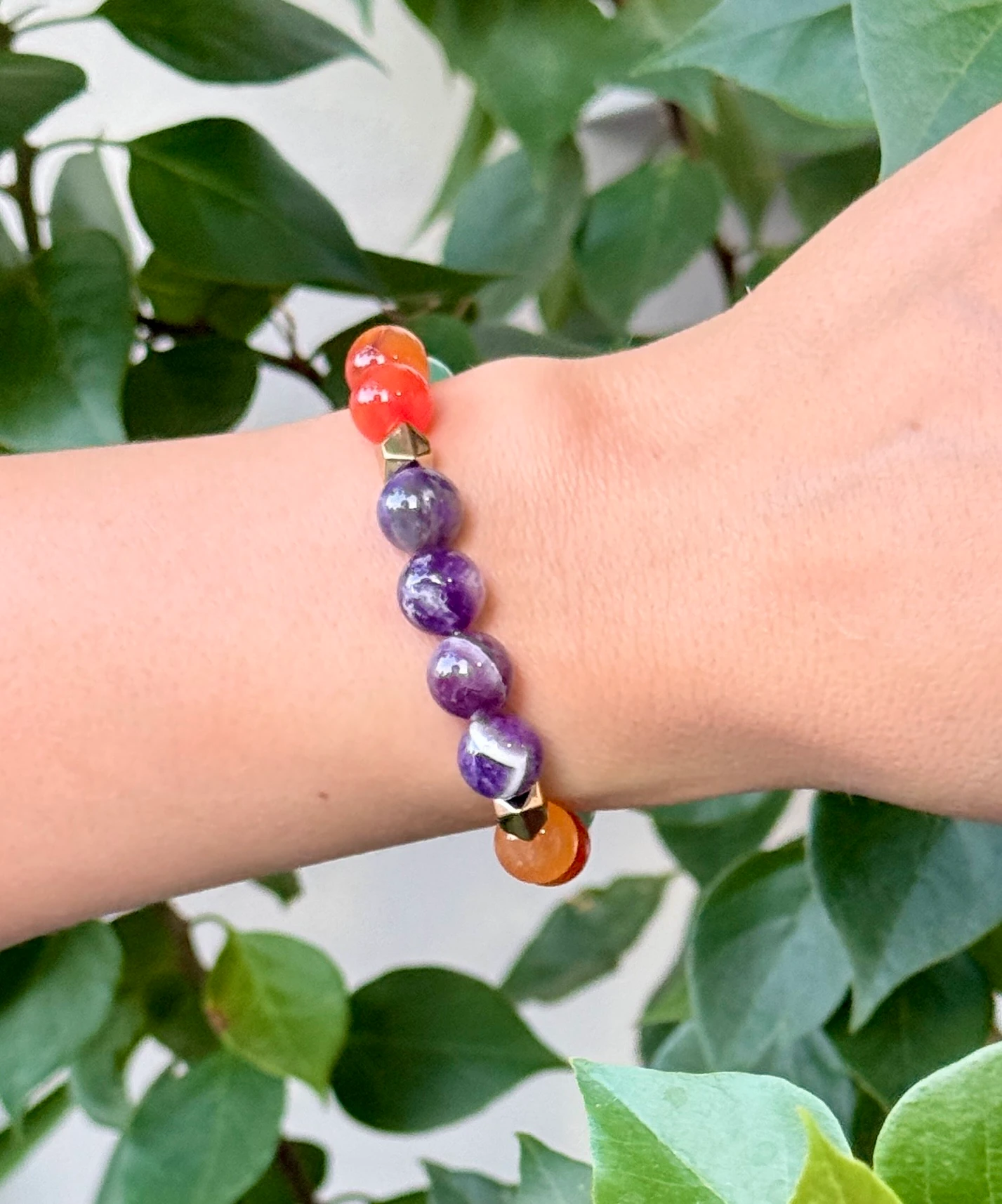 Doğal Taşlı El Yapımı "Kova Burcu" Bileklik