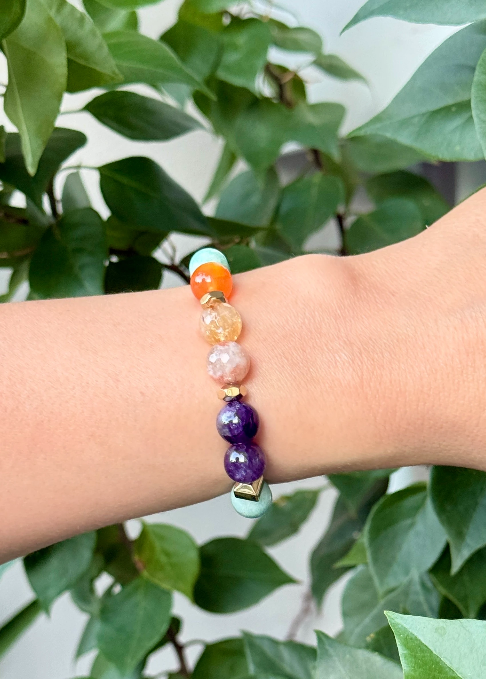 Doğal Taşlı El Yapımı "Başak Burcu" Bileklik