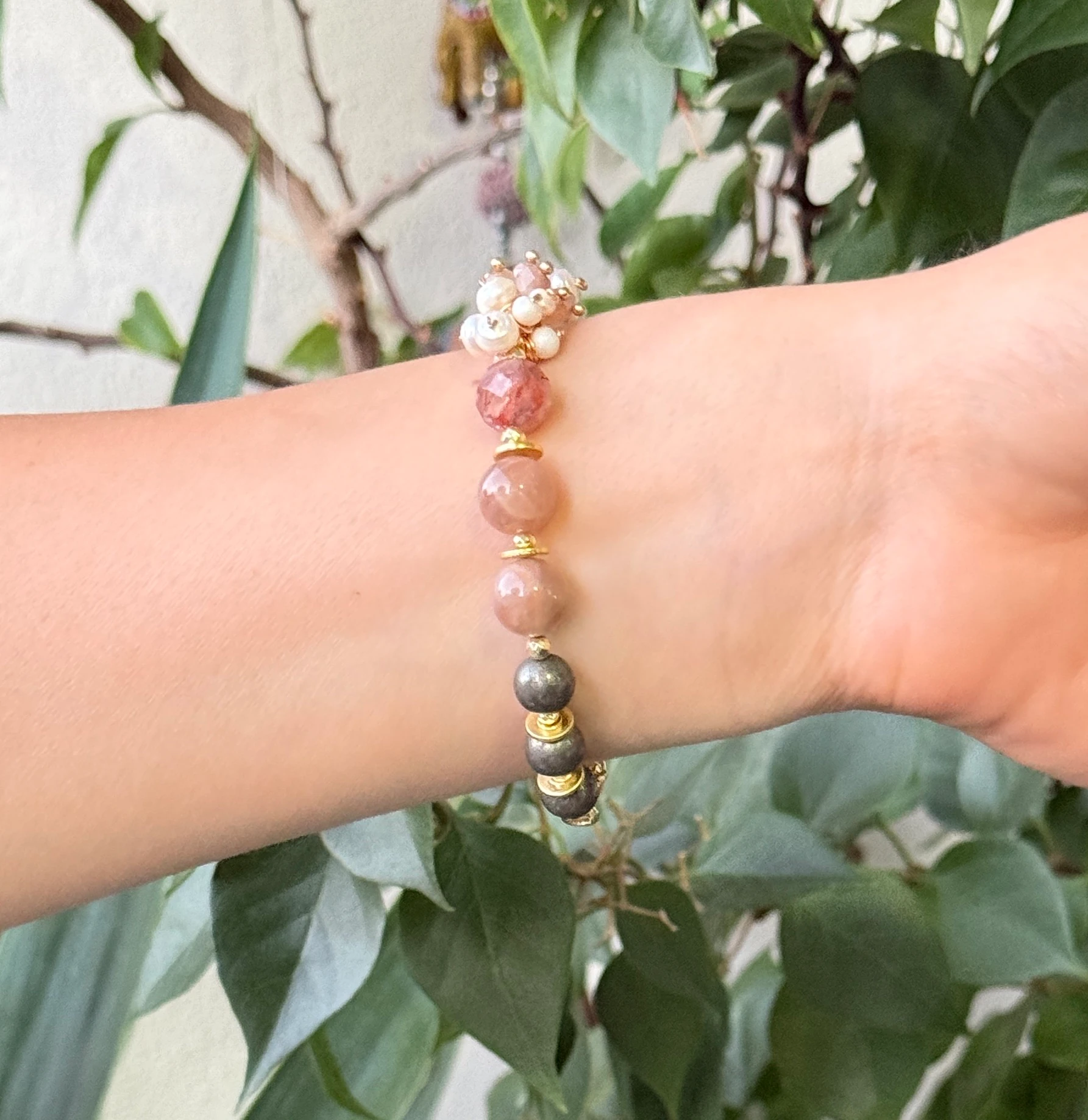 Doğal Taşlı El Yapımı "Bergen" Bileklik