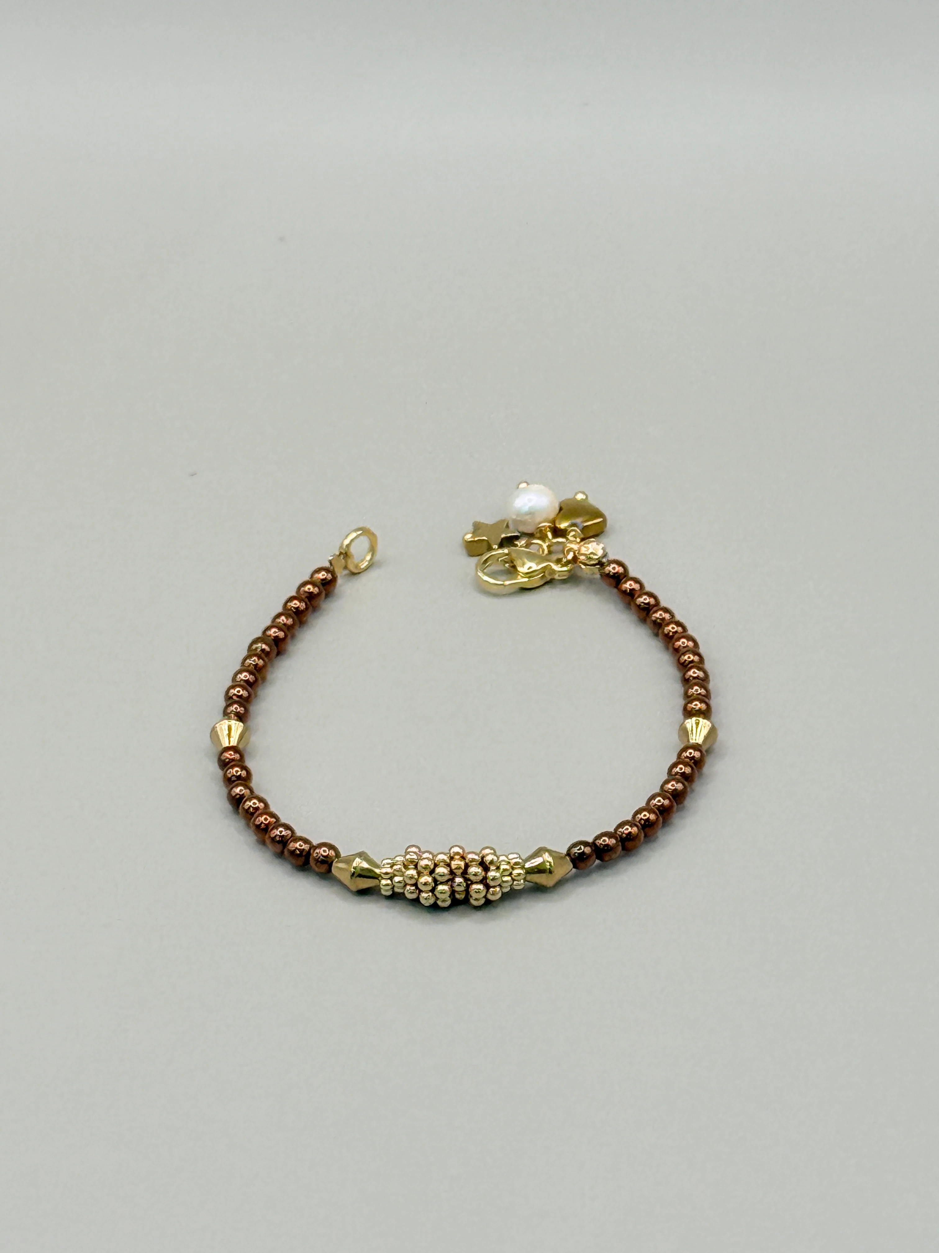 Doğal Taşlı El Yapımı “Litvanya”  Kolye/Bileklik Takım