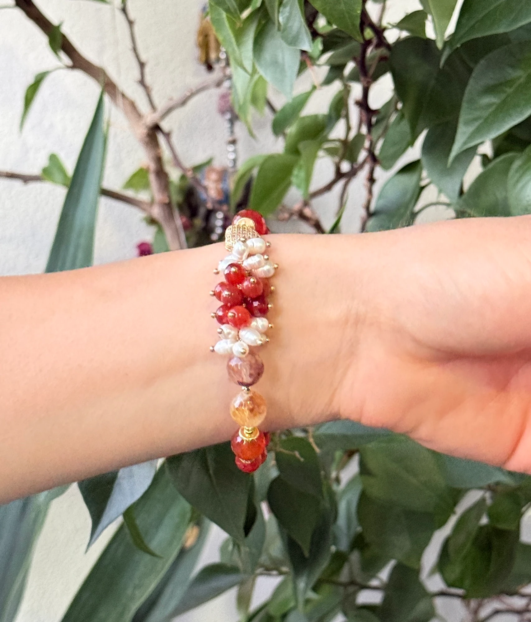 Doğal Taşlı El Yapımı "Miami" Bileklik