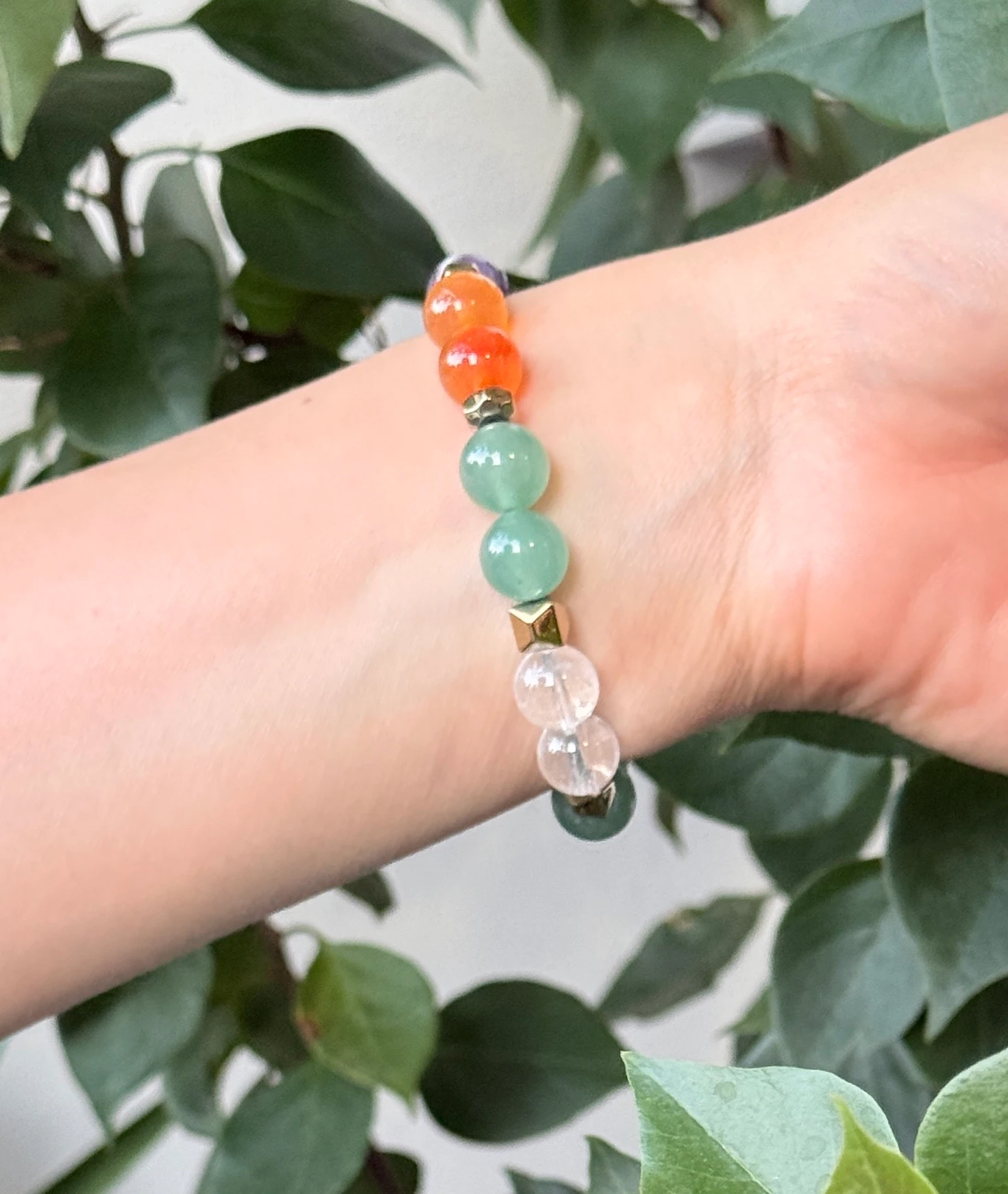 Doğal Taşlı El Yapımı "Kova Burcu" Bileklik