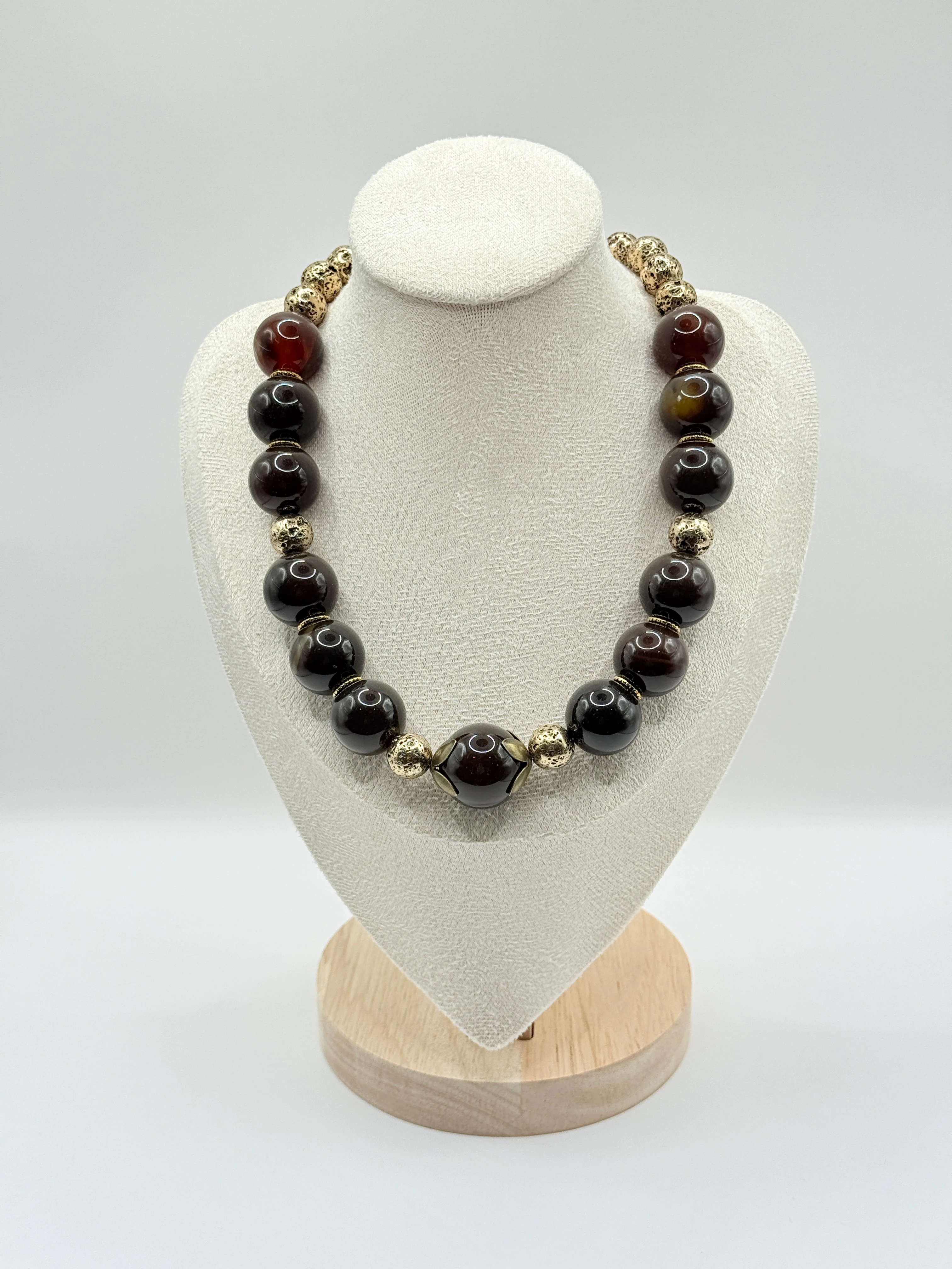 Doğal Taşlı El Yapımı “Doha” Kolye