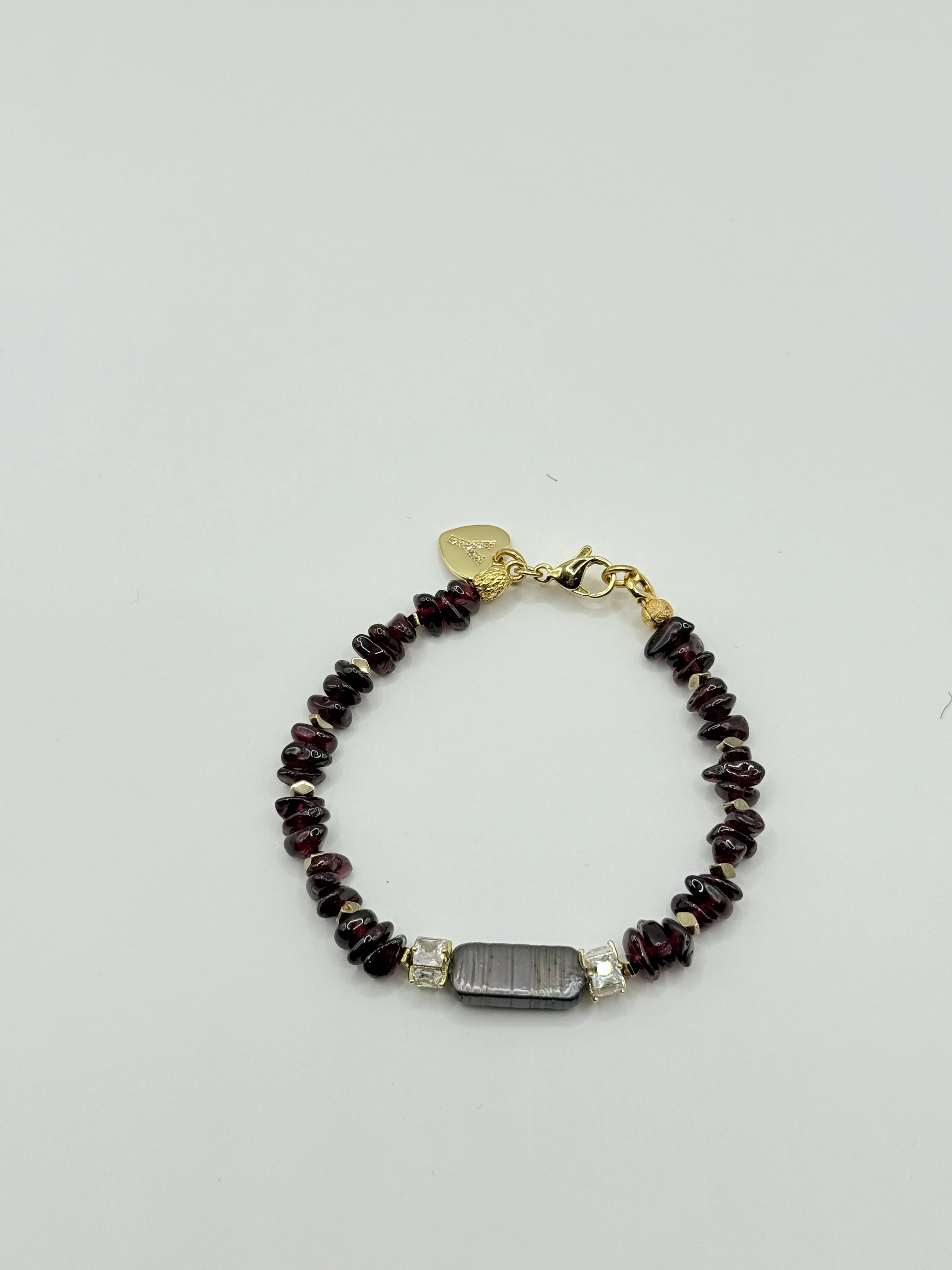 Doğal Taşlı El Yapımı "Astana" Harf Seçenekli Bileklik