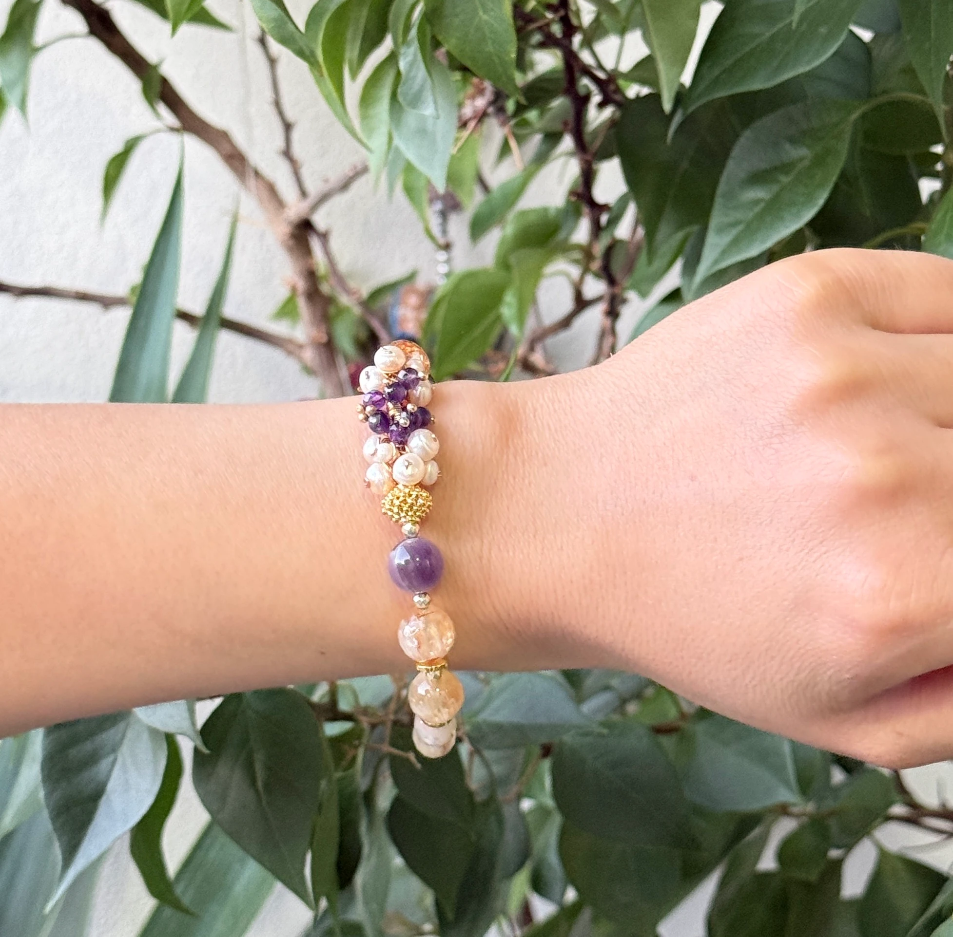 Doğal Taşlı El Yapımı "Ely" Bileklik