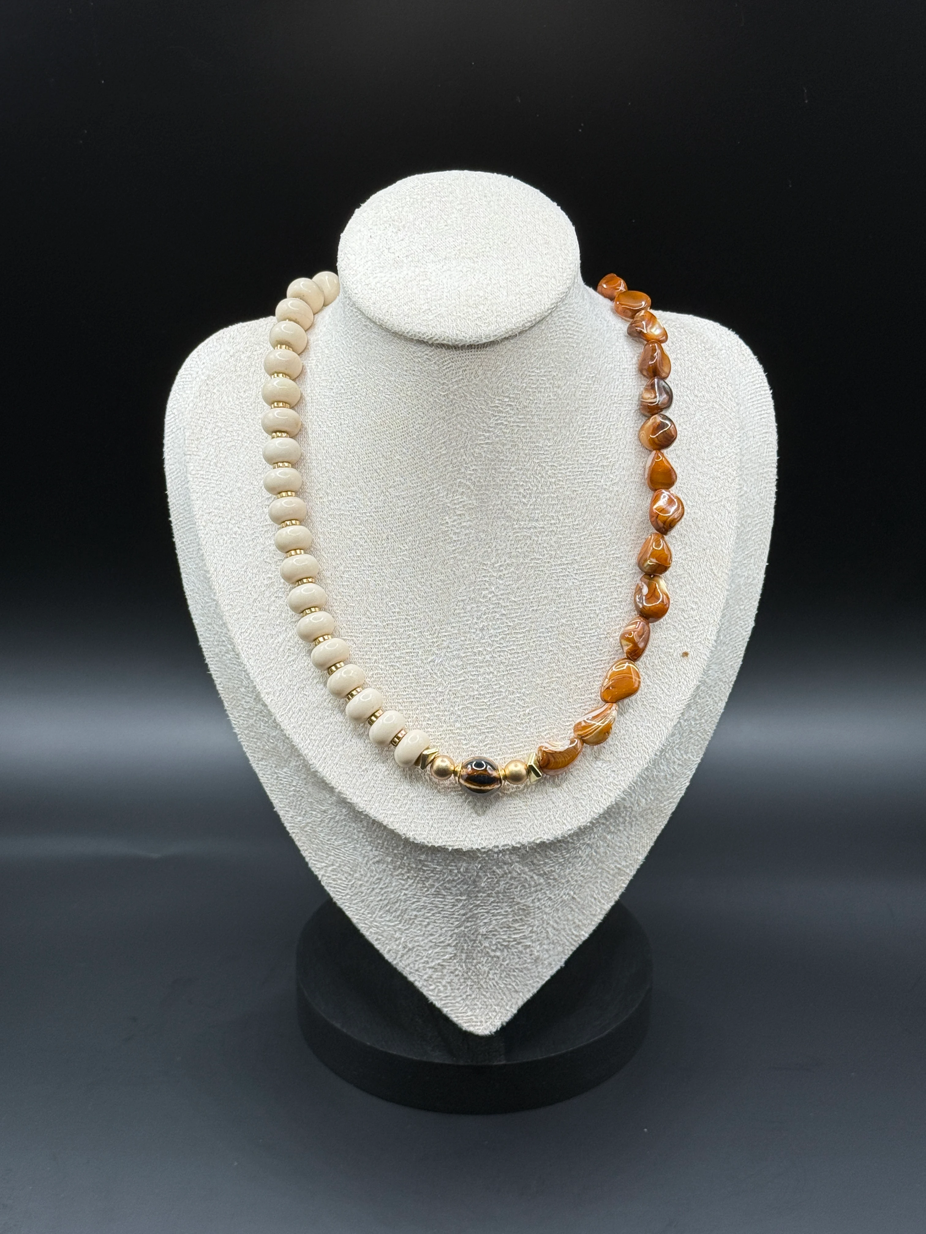 Doğal Taşlı El Yapımı “Bengui” Kolye