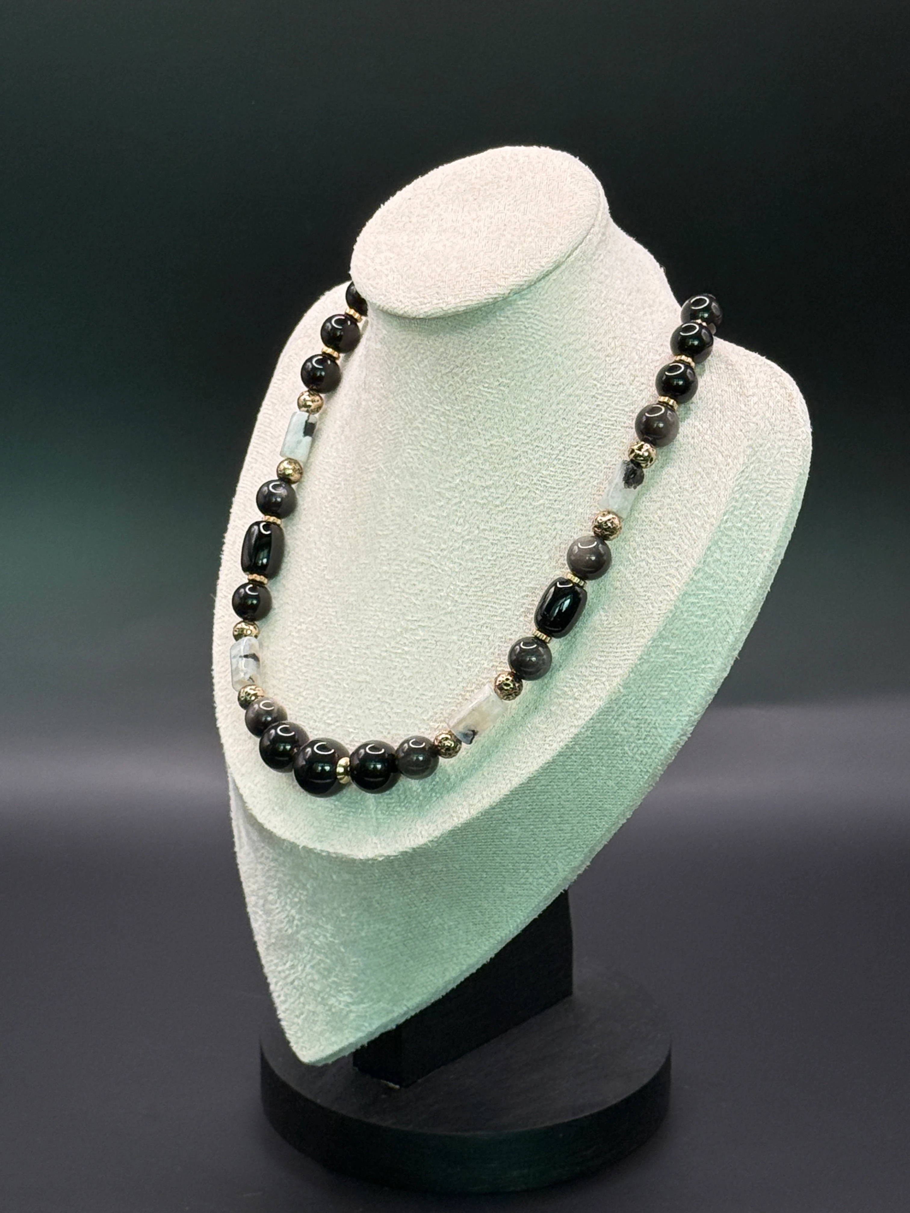 Doğal Taşlı El Yapımı “1”Kolye