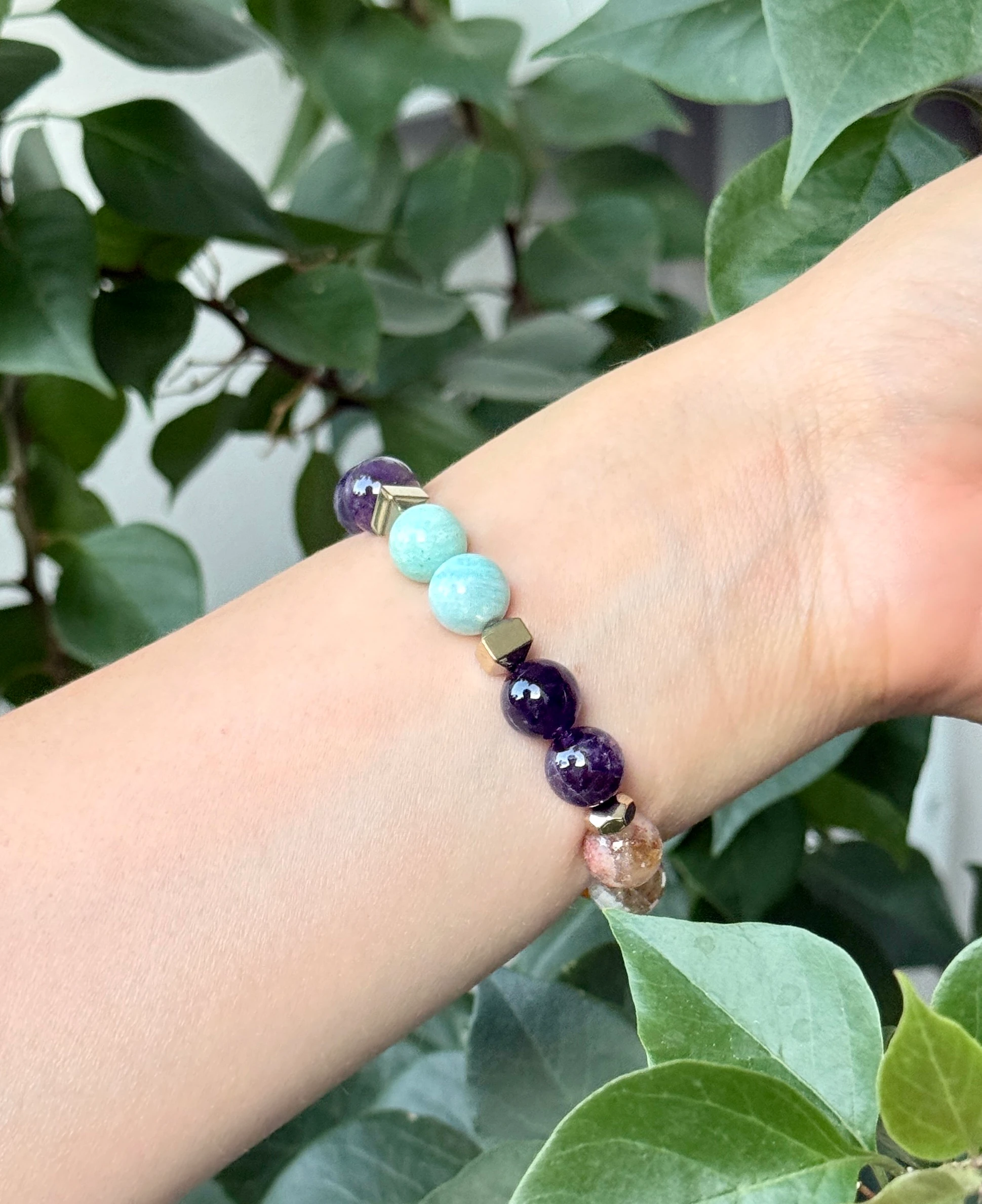 Doğal Taşlı El Yapımı "Başak Burcu" Bileklik