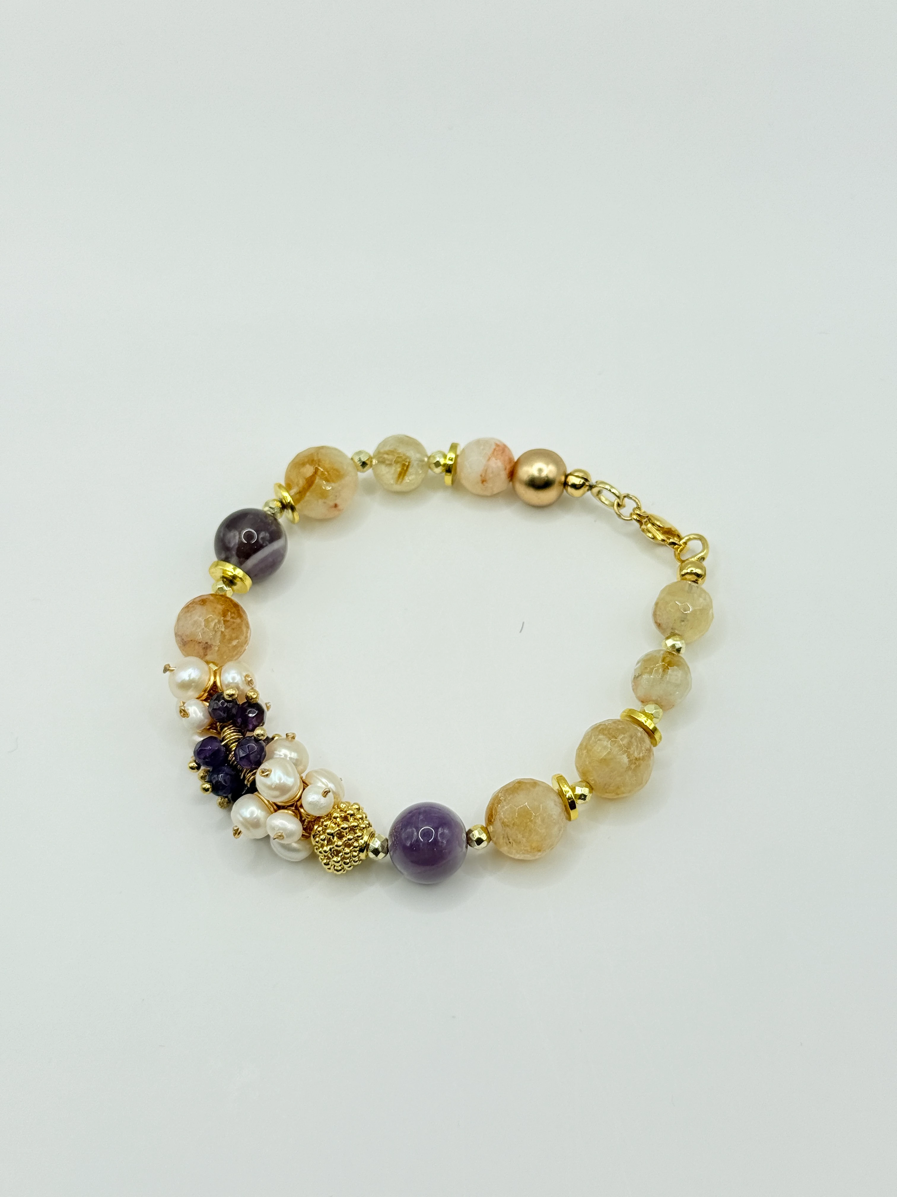 Doğal Taşlı El Yapımı "Ely" Bileklik