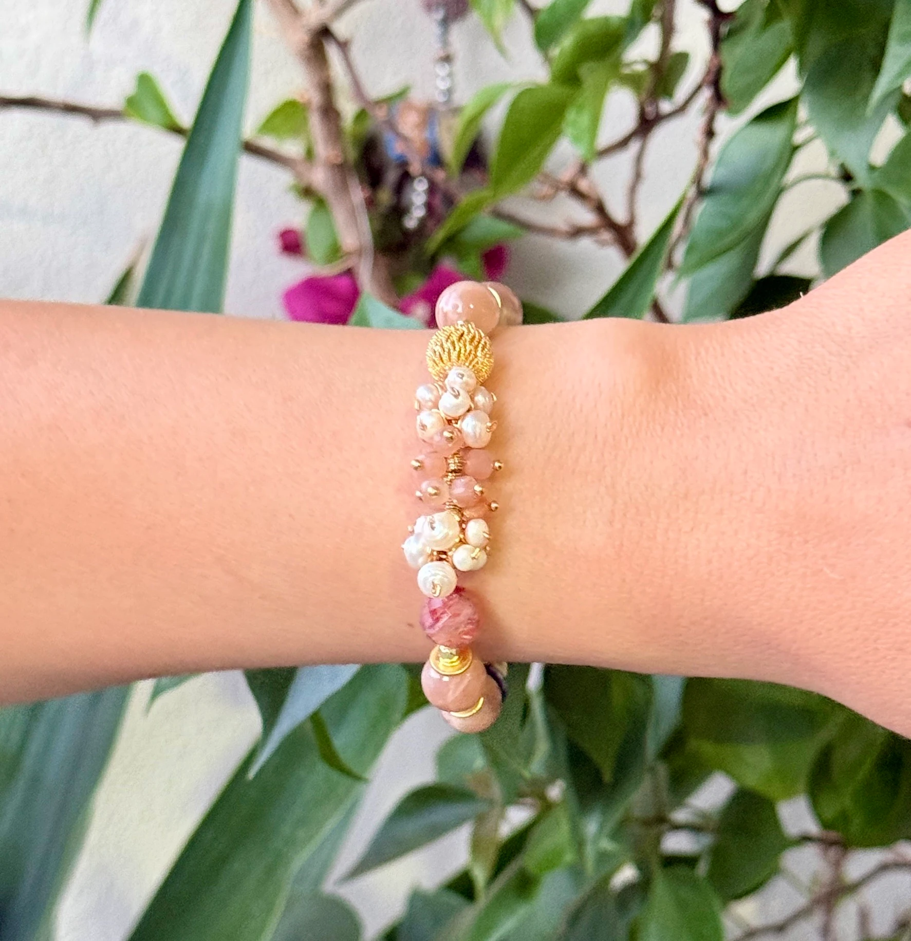 Doğal Taşlı El Yapımı "Bergen" Bileklik