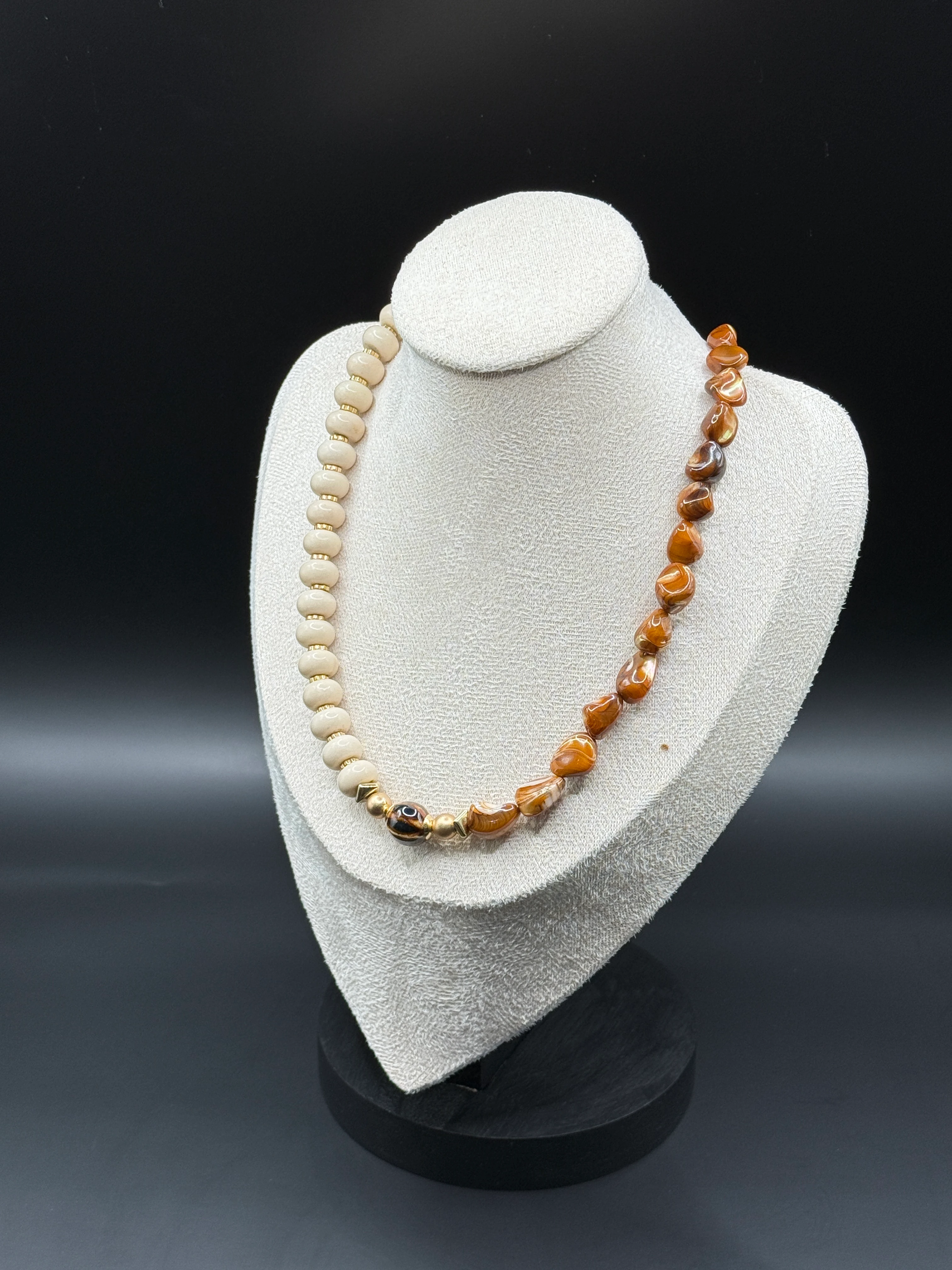 Doğal Taşlı El Yapımı “Bengui” Kolye