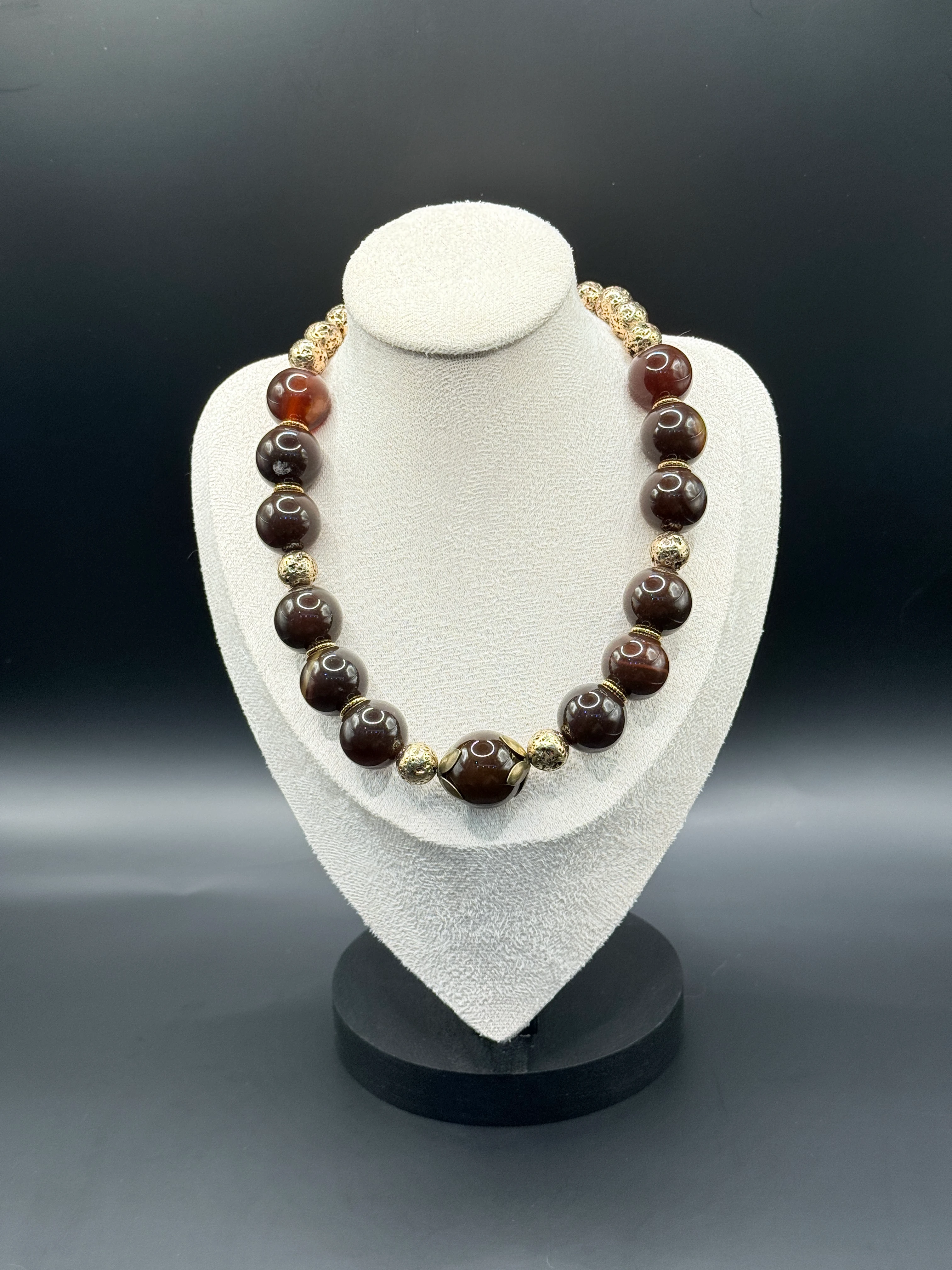 Doğal Taşlı El Yapımı “Doha” Kolye