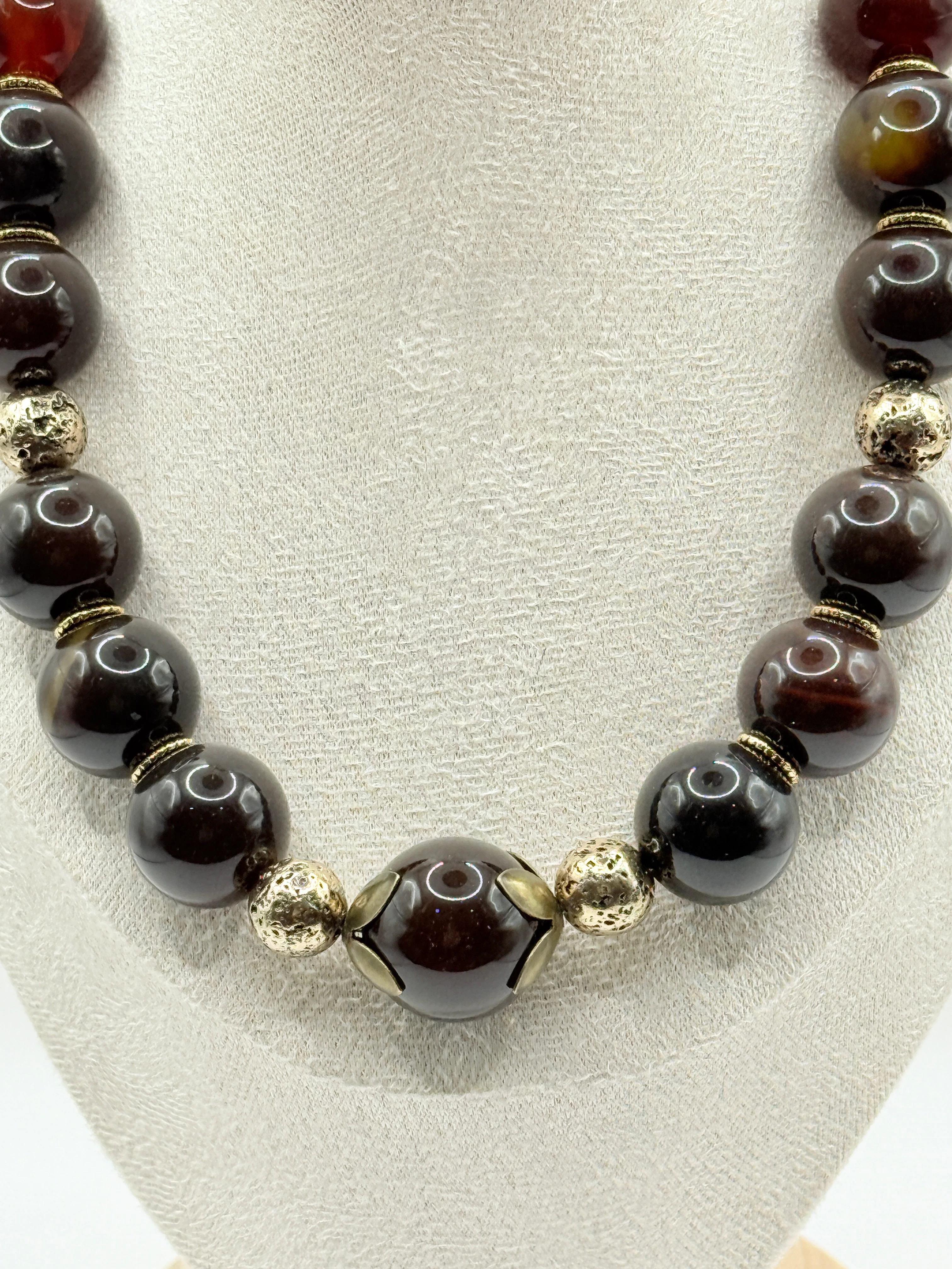 Doğal Taşlı El Yapımı “Doha” Kolye