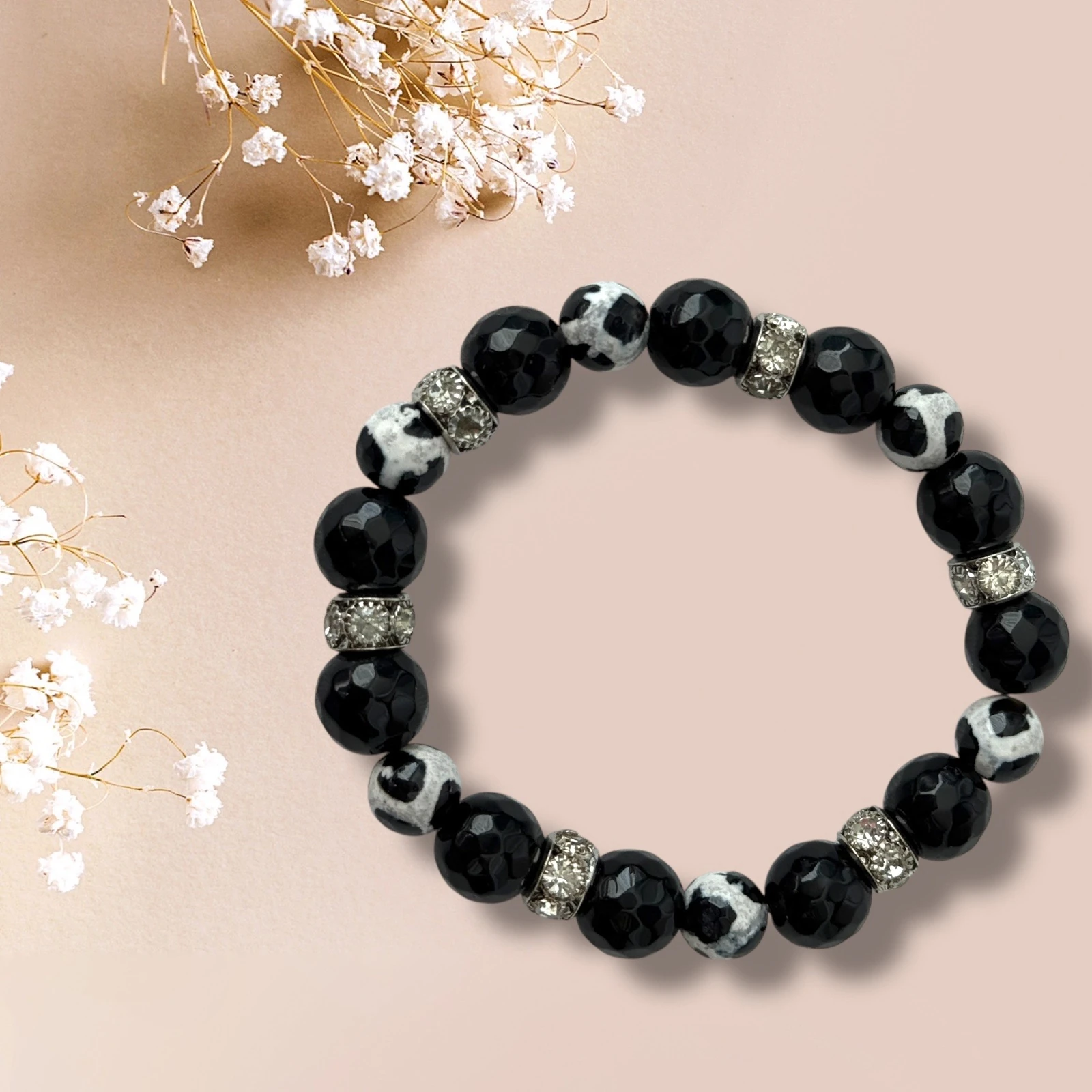 Doğal Taşlı El Yapımı "Hamburg" Bileklik