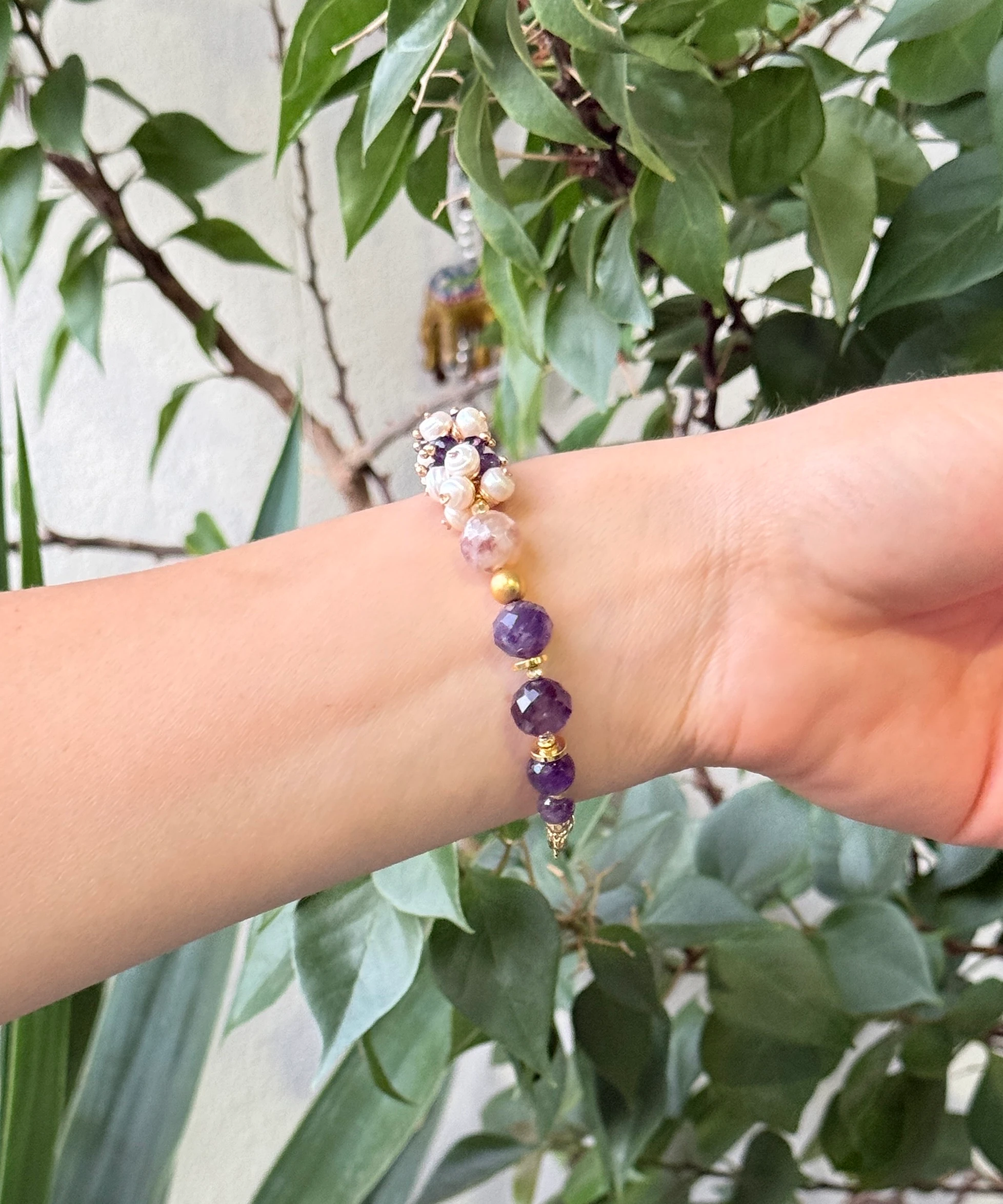 Doğal Taşlı El Yapımı "New York" Bileklik