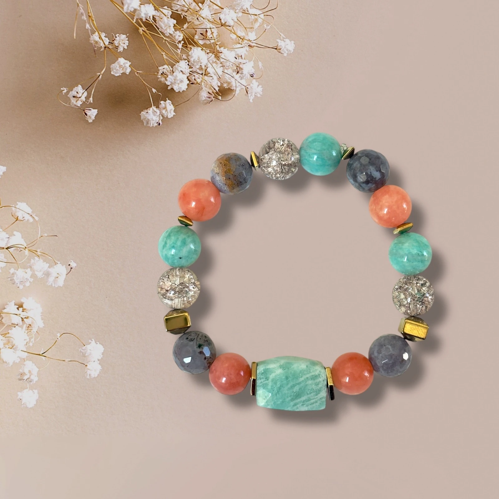 Doğal Taşlı El Yapımı "Patras" Bileklik