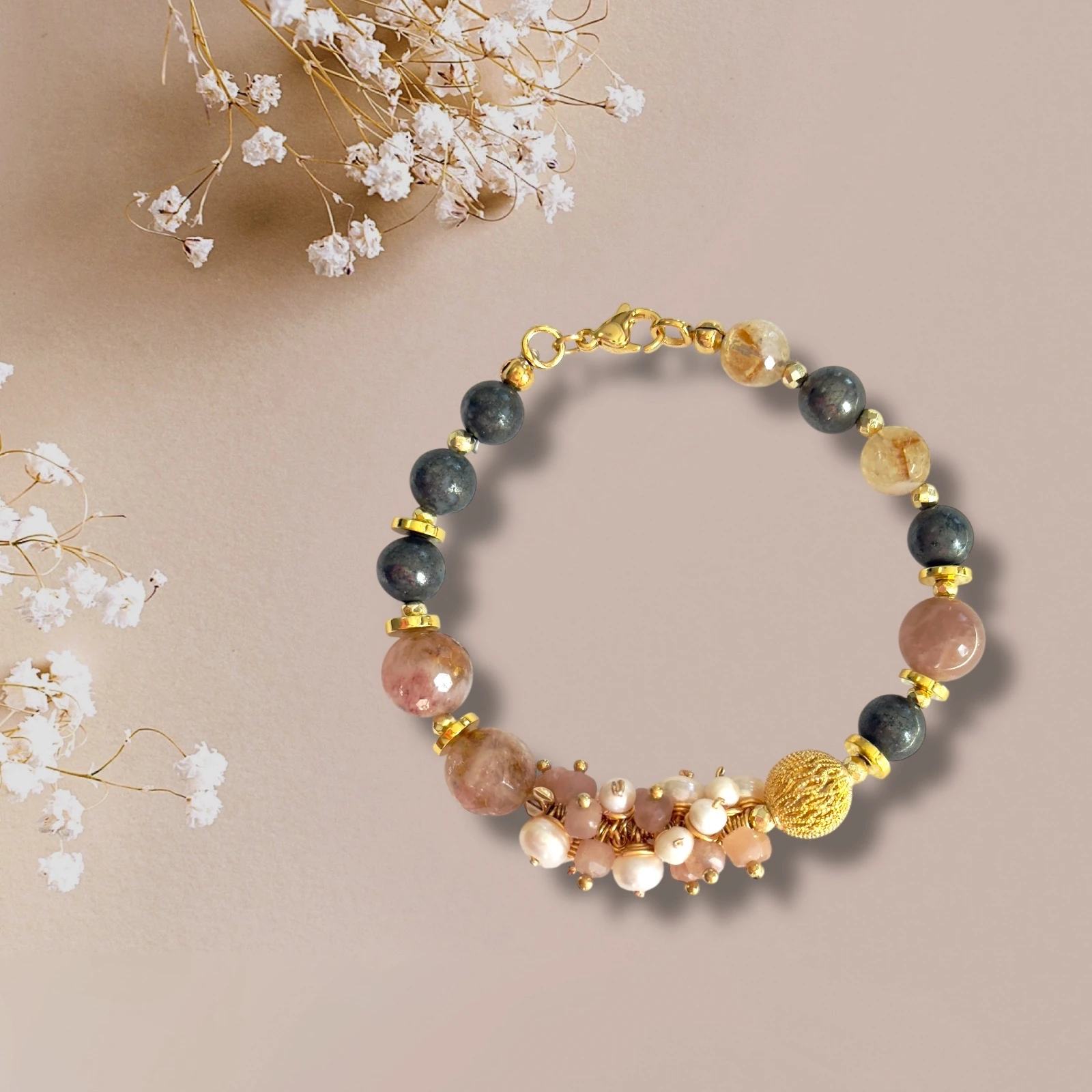 Doğal Taşlı El Yapımı "Batum" Bileklik