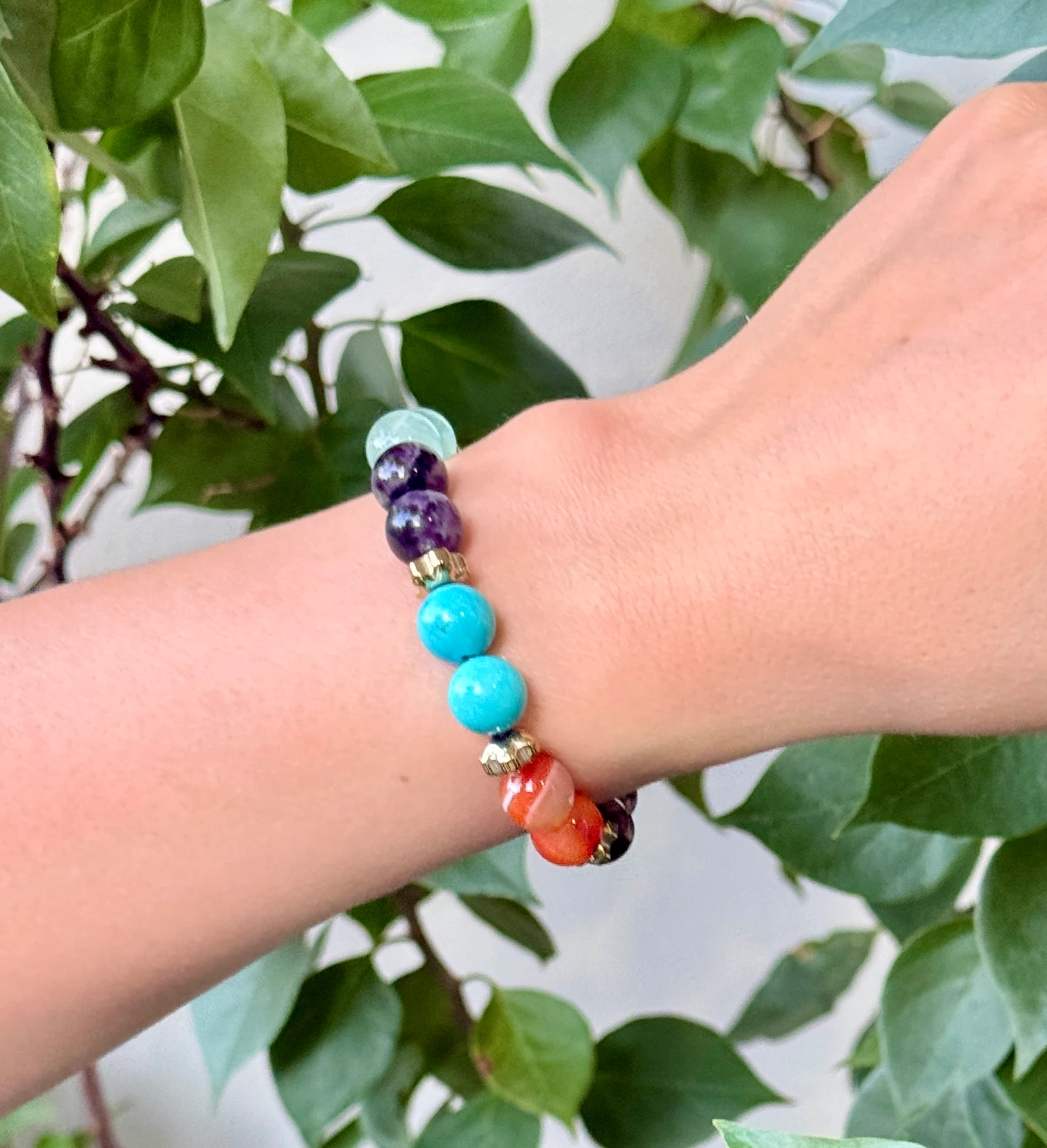 Doğal Taşlı El Yapımı "Boğa Burcu" Bileklik