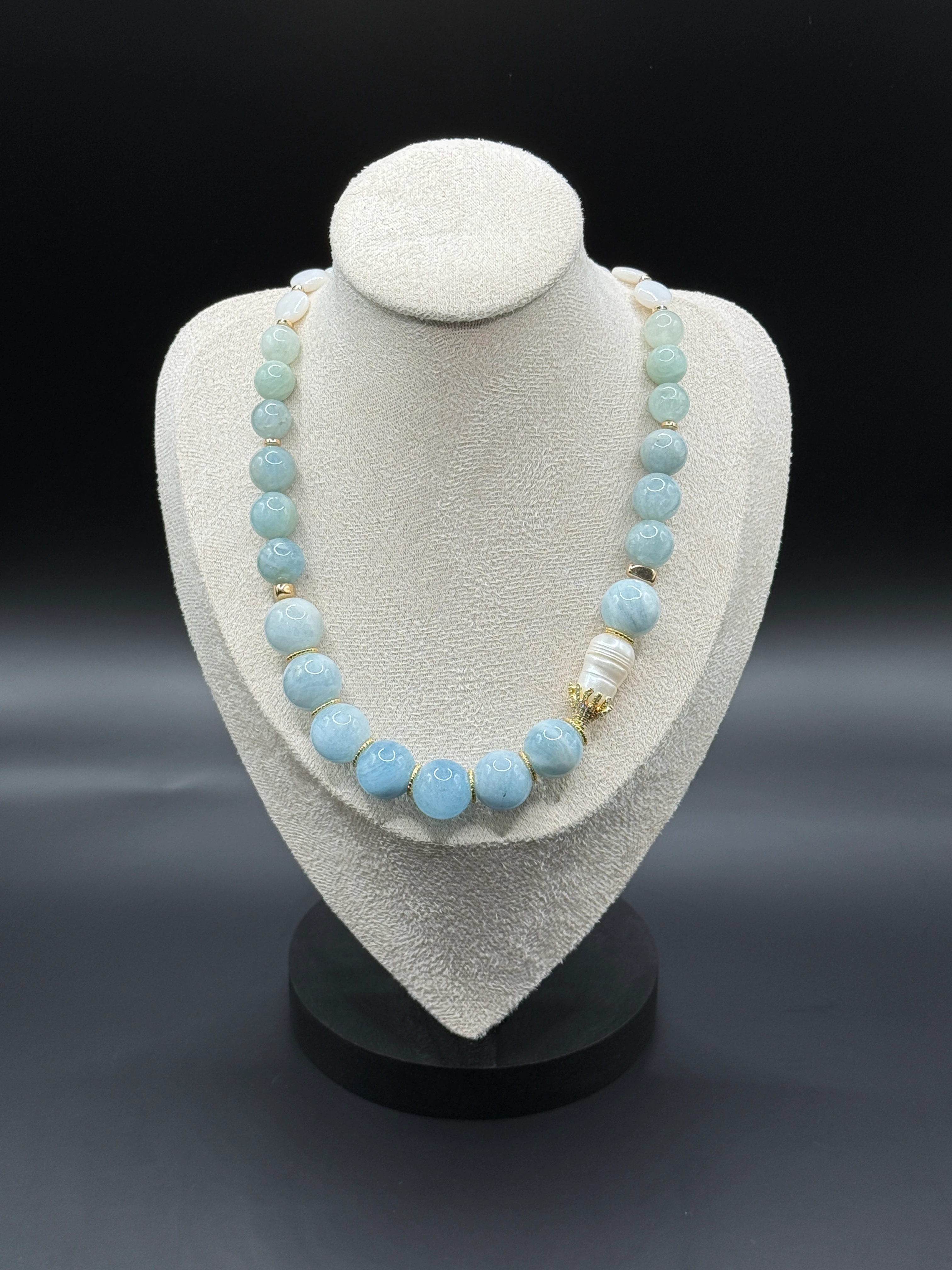 Doğal Taşlı El Yapımı “Manila” Kolye