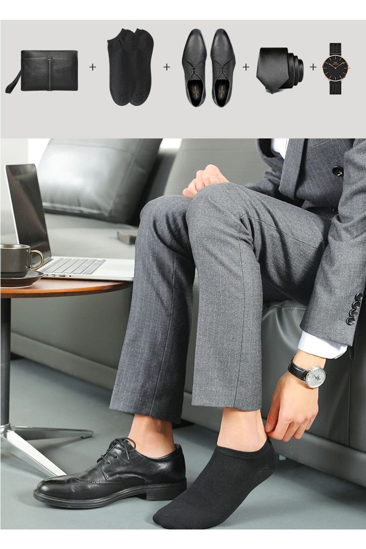 6 Çift Unisex Dikişsiz Patik Çorap