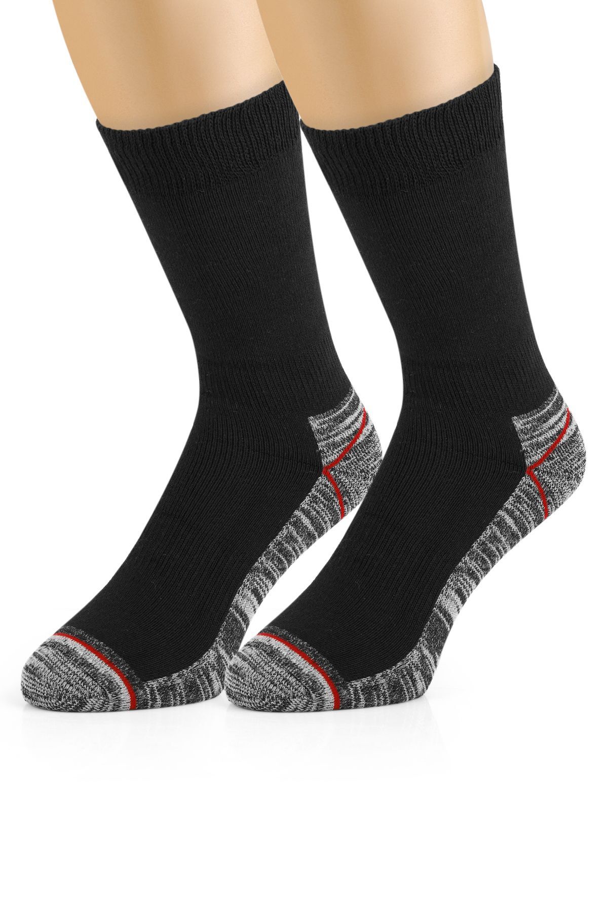 Socks 3 Çift Erkek Dayanıklı,Koruyucu ve Topuk Burun Kalın İşçi Çorabı