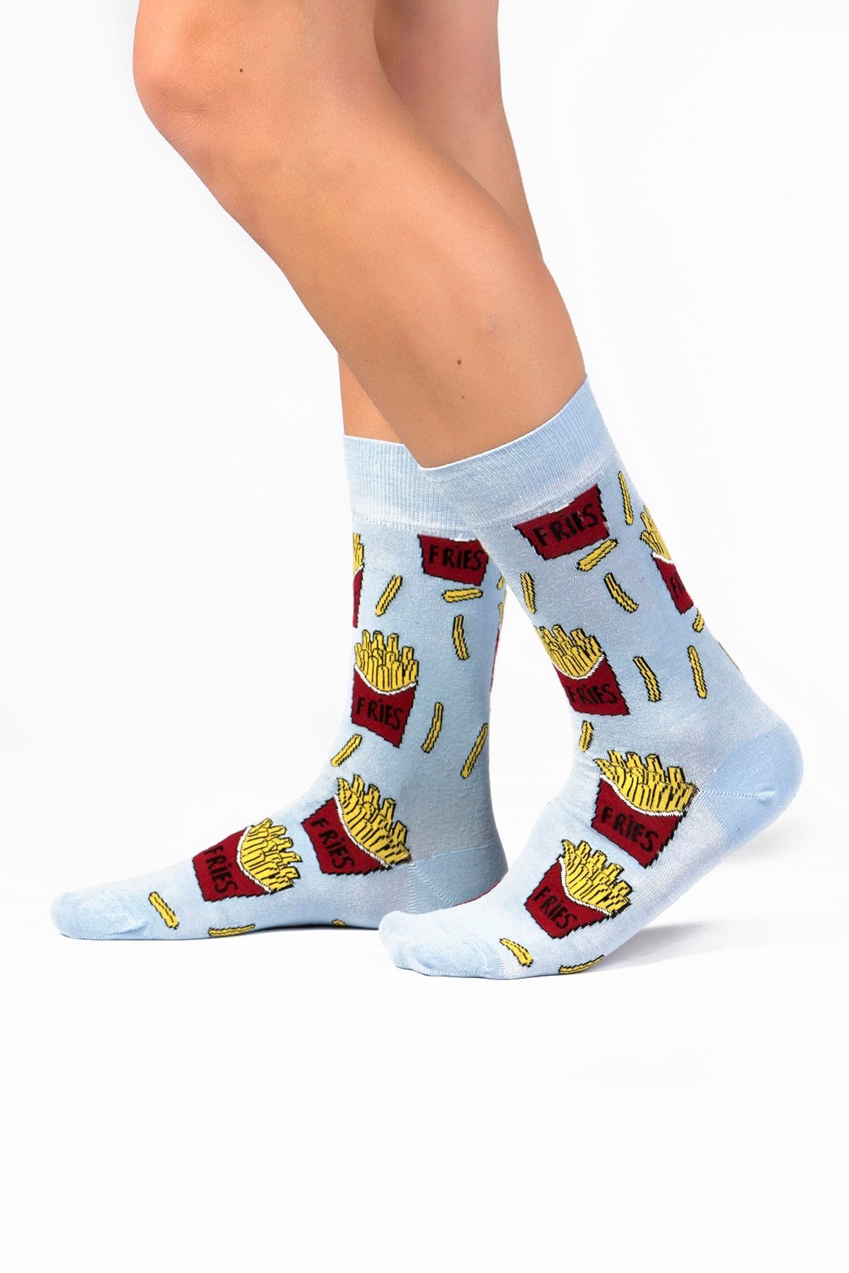 6' Lı Organik Pamuklu Dikişsiz Erkek Çok Renkli Desenli Çorap 4