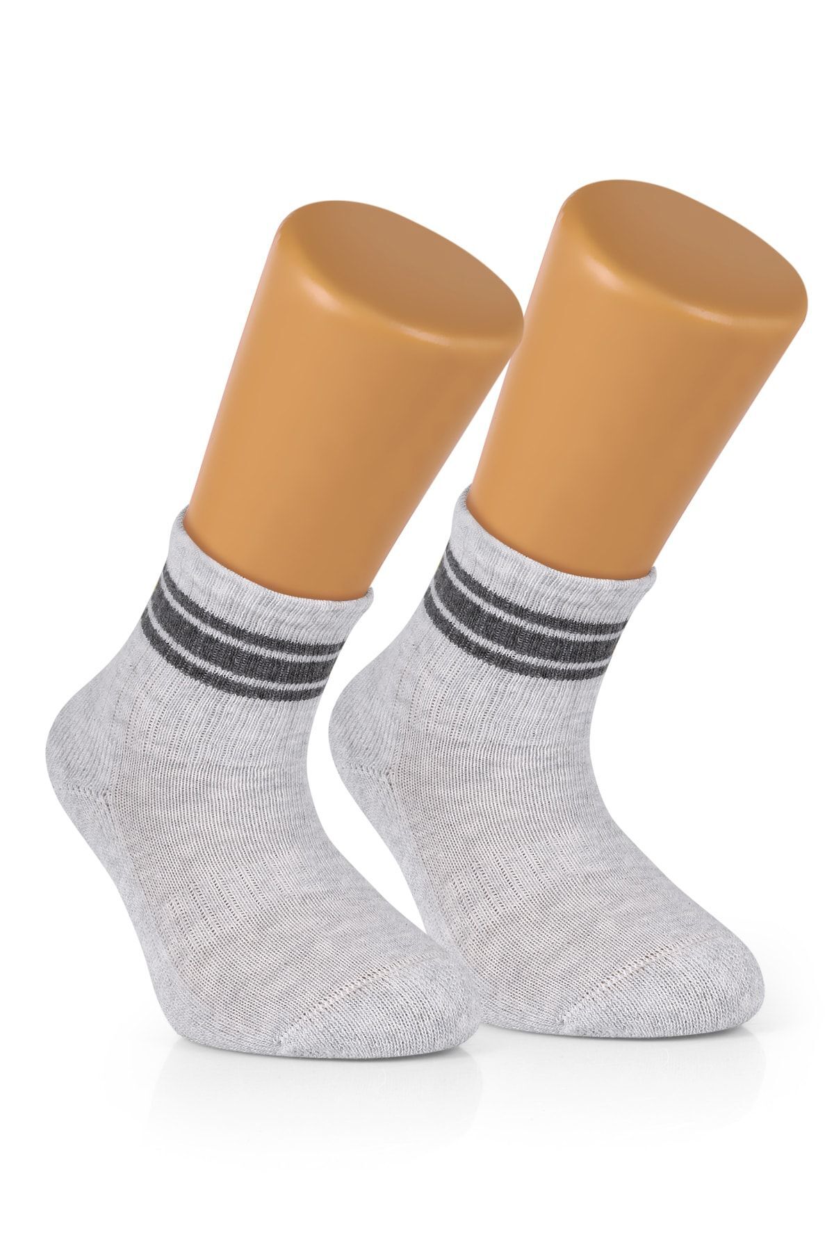 4 Çift Pamuklu Erkek Bebek Çocuk Çizgili Soket Çorap