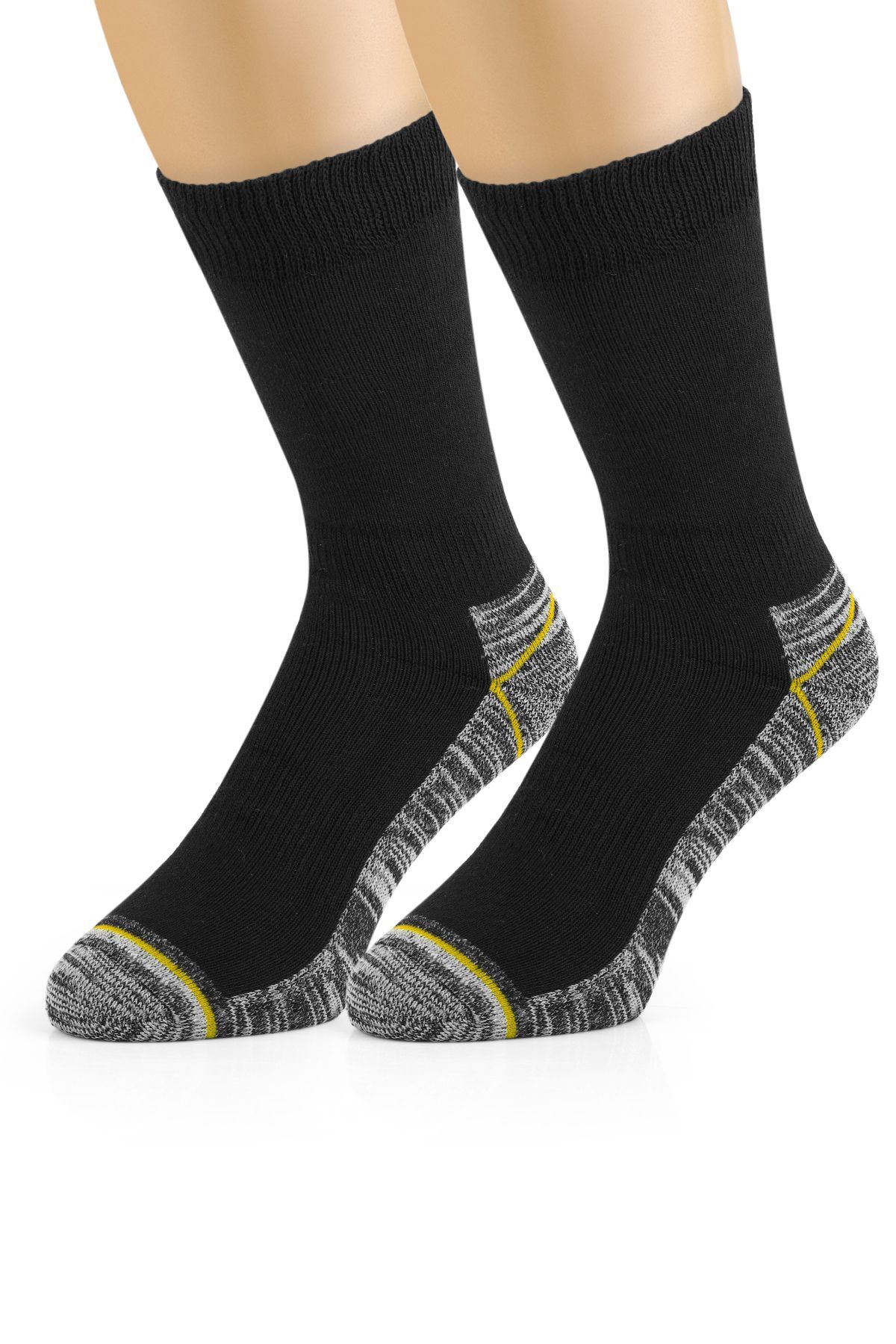Socks 3 Çift Erkek Dayanıklı,Koruyucu ve Topuk Burun Kalın İşçi Çorabı